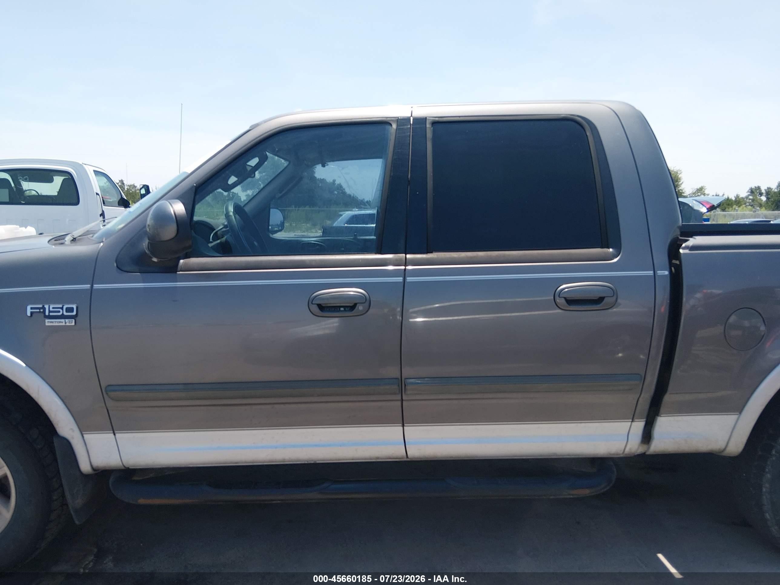 2003 Ford F-150 Lariat/xlt Gray vin: 1FTRW08L43KC21761