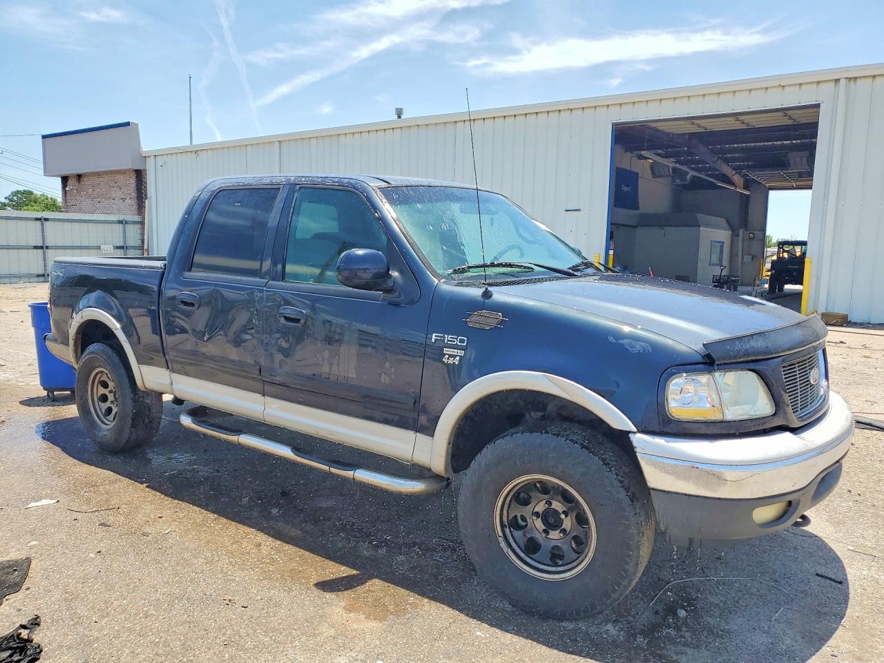 2001 Ford F150 Supercrew Blue vin: 1FTRW08L51KB32374