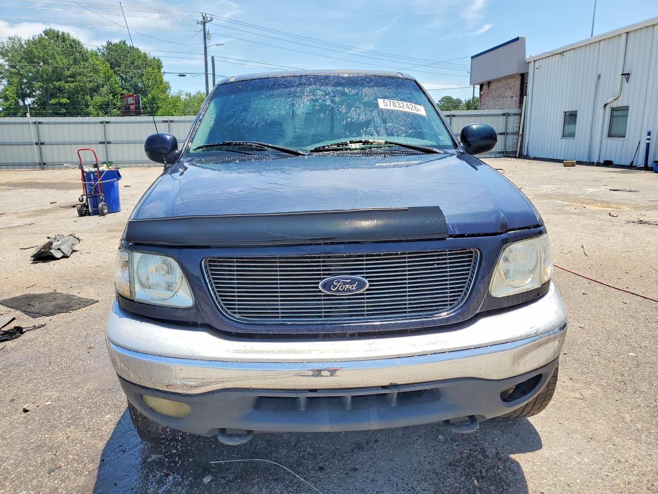 2001 Ford F150 Supercrew Blue vin: 1FTRW08L51KB32374
