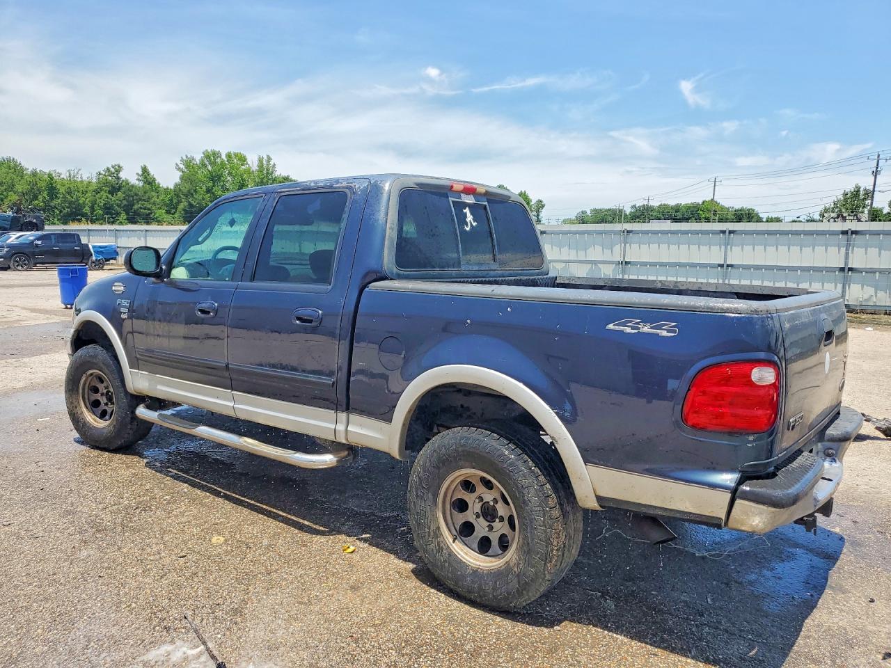 2001 Ford F150 Supercrew Blue vin: 1FTRW08L51KB32374