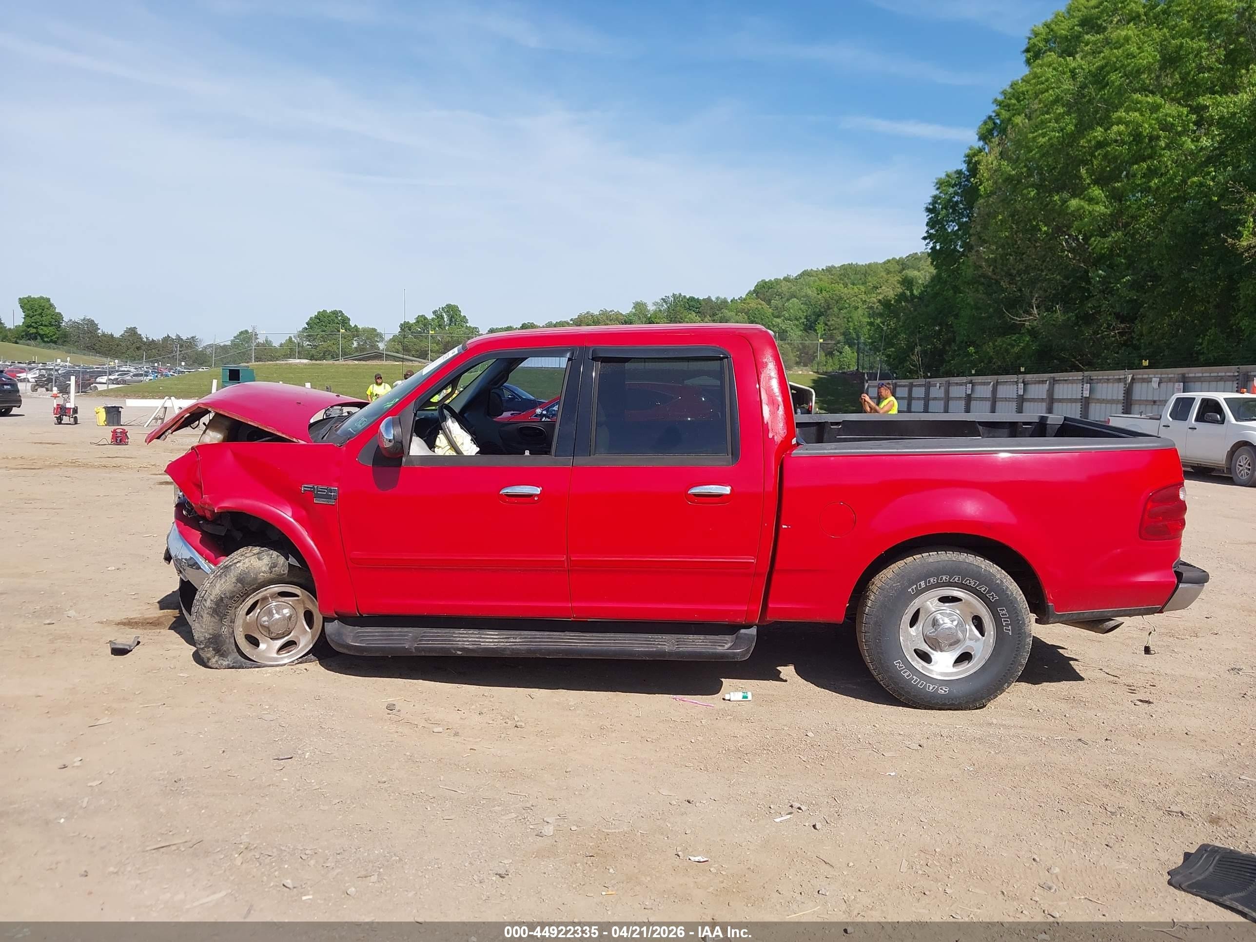 2001 Ford F-150 King Ranch Edition/lariat/xlt Red vin: 1FTRW08L51KC23760