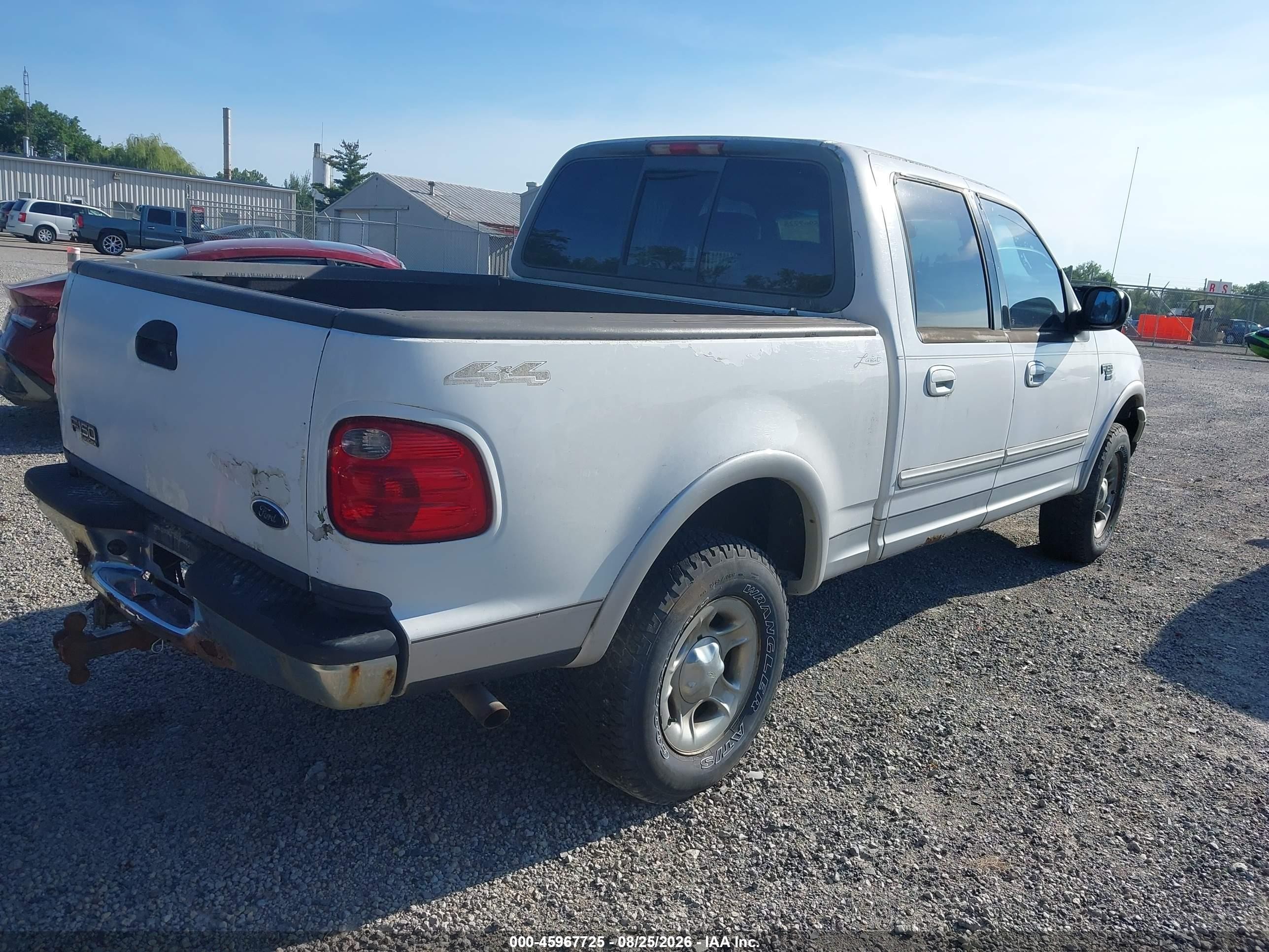 2001 Ford F-150 King Ranch Edition/lariat/xlt White vin: 1FTRW08L51KC29400