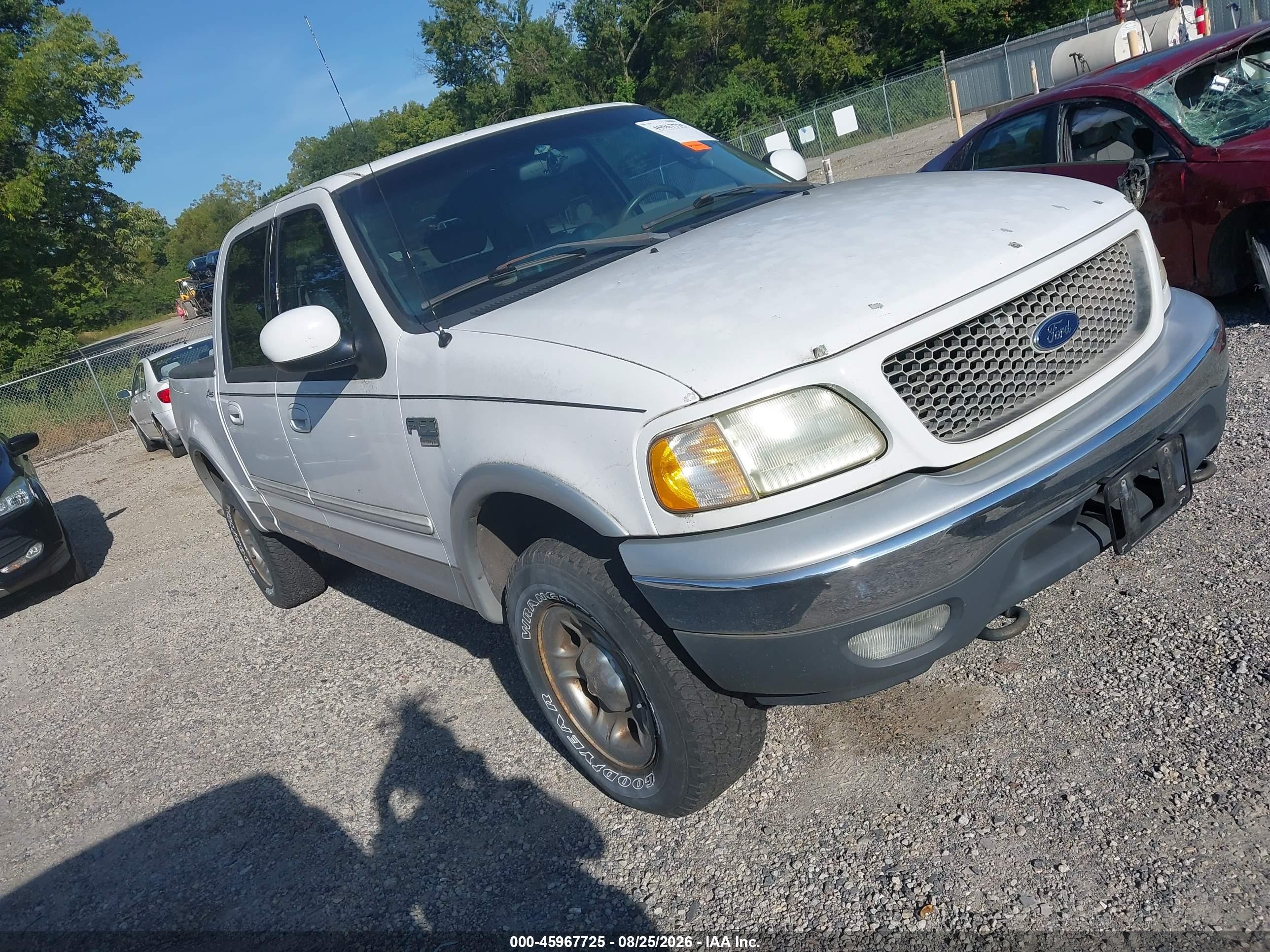 2001 Ford F-150 King Ranch Edition/lariat/xlt Белый vin: 1FTRW08L51KC29400