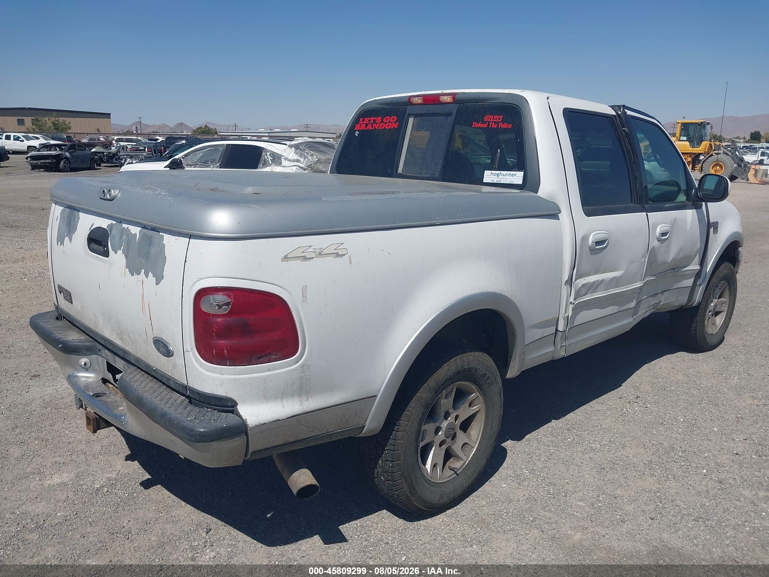 2001 Ford F-150 King Ranch Edition/lariat/xlt White vin: 1FTRW08L51KD53795