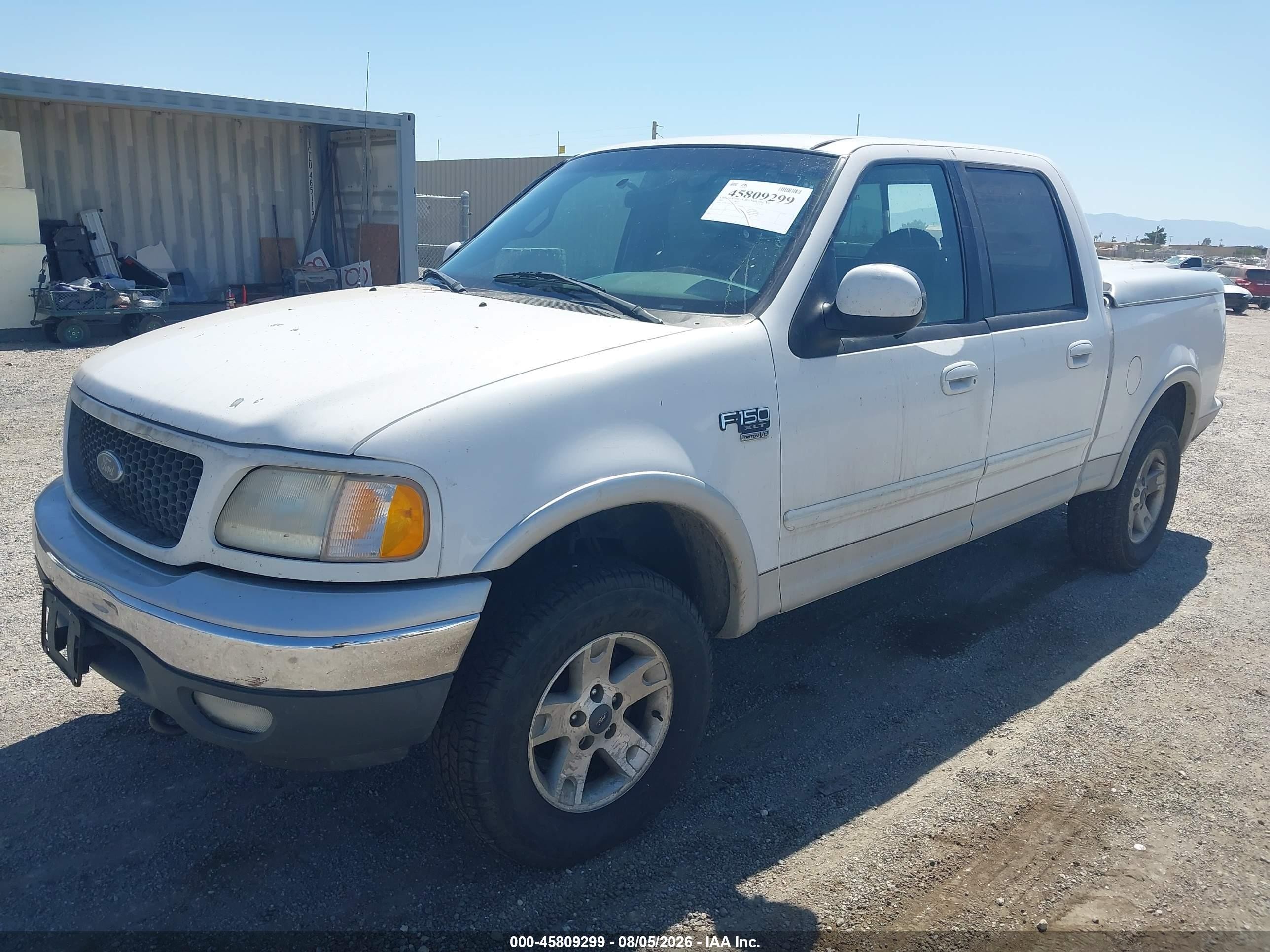 2001 Ford F-150 King Ranch Edition/lariat/xlt White vin: 1FTRW08L51KD53795
