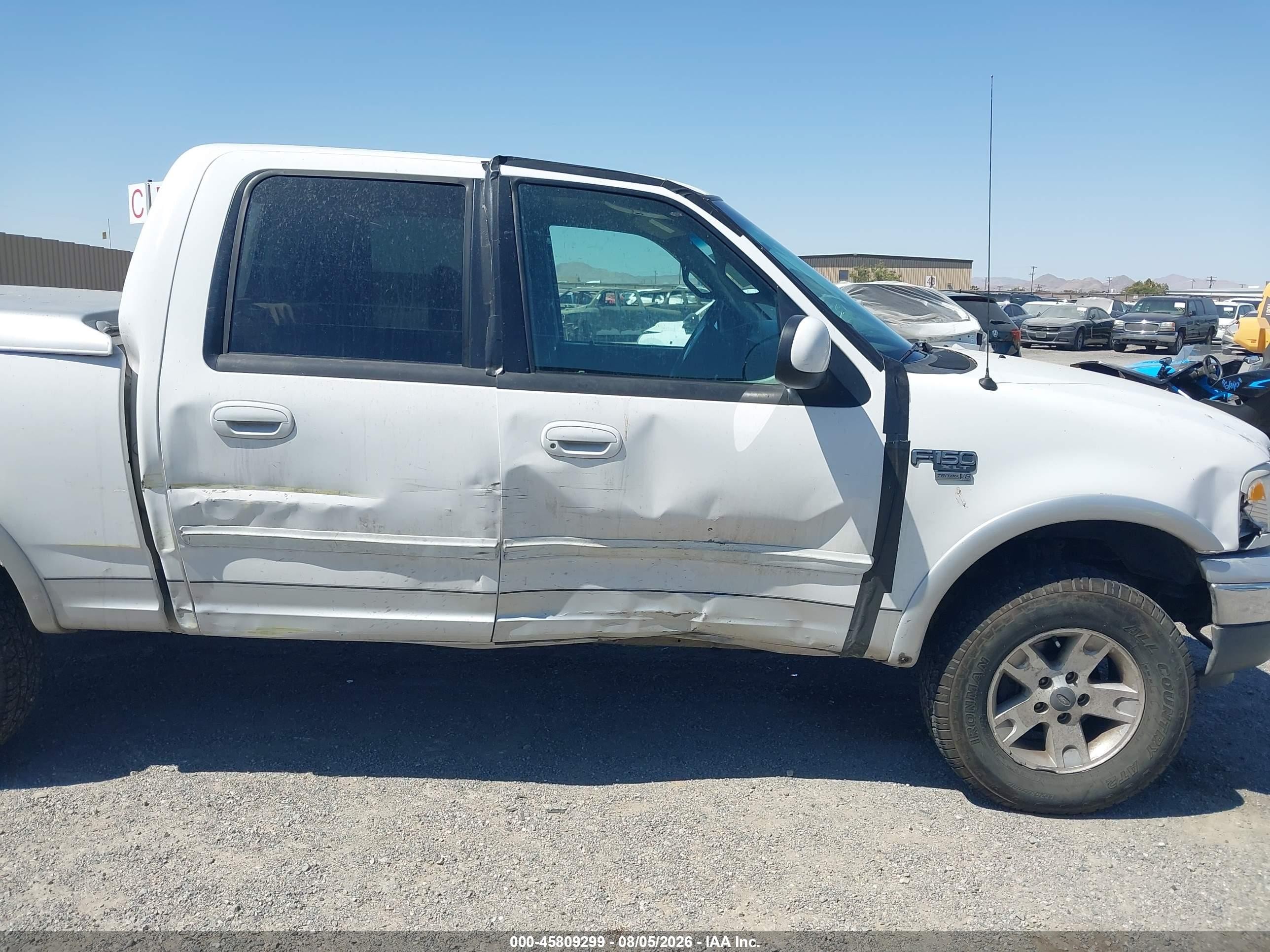 2001 Ford F-150 King Ranch Edition/lariat/xlt White vin: 1FTRW08L51KD53795