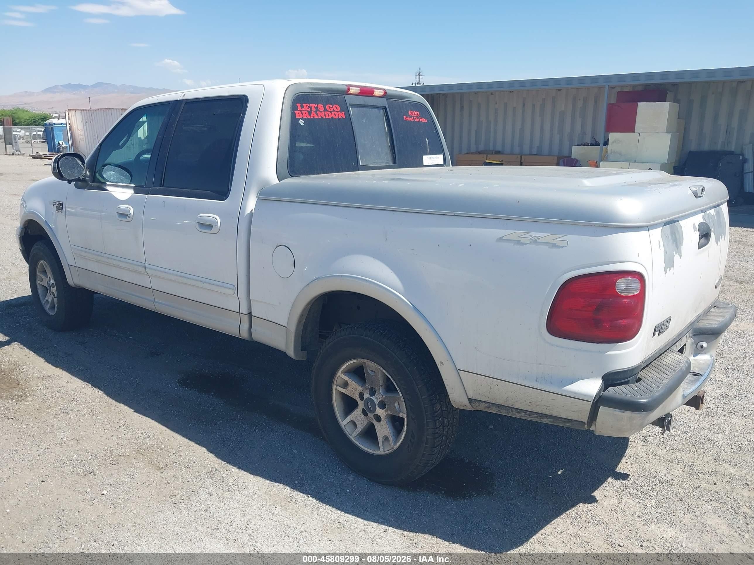2001 Ford F-150 King Ranch Edition/lariat/xlt White vin: 1FTRW08L51KD53795