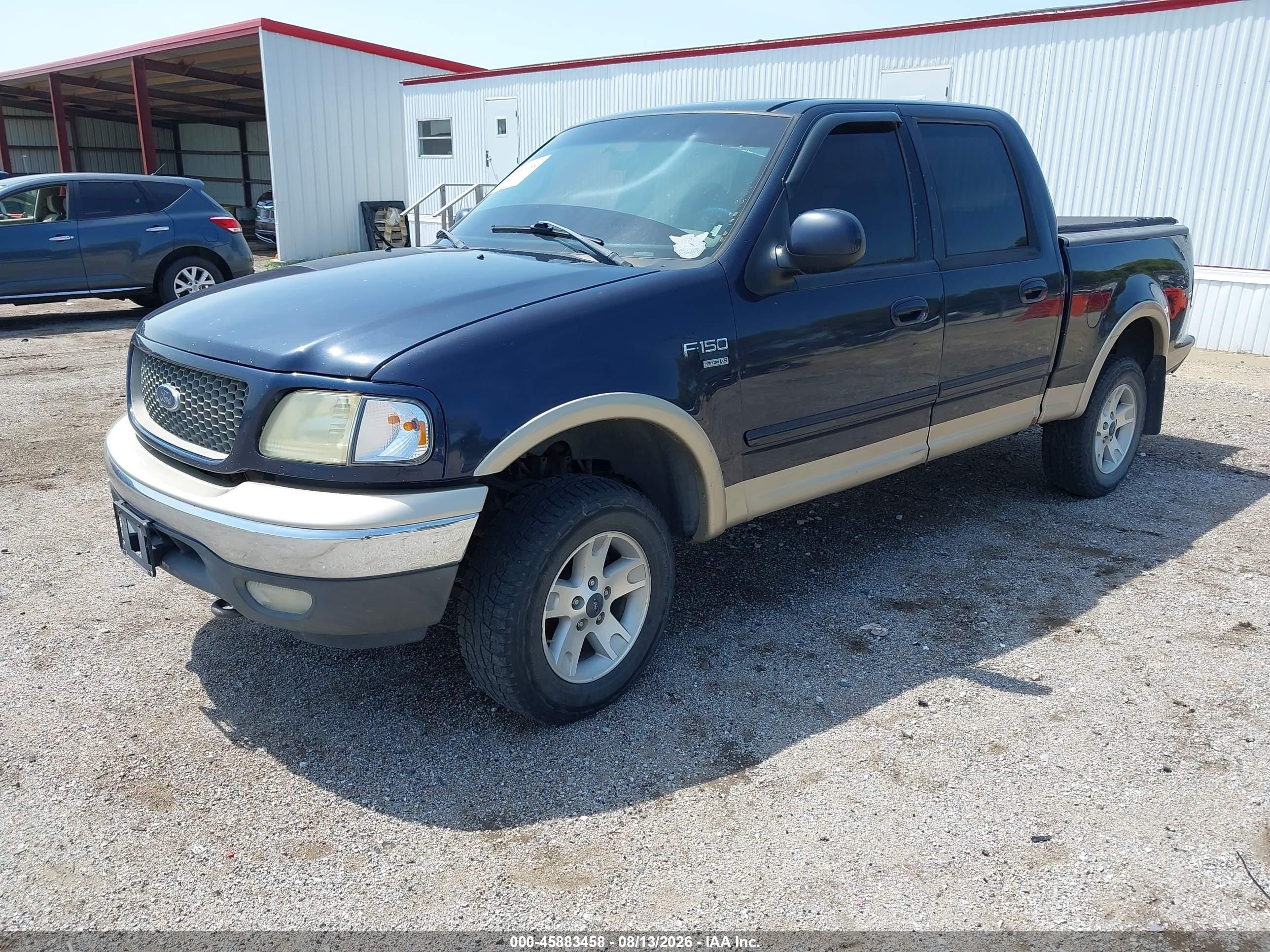 2001 Ford F-150 King Ranch Edition/lariat/xlt Blue vin: 1FTRW08L51KD61282