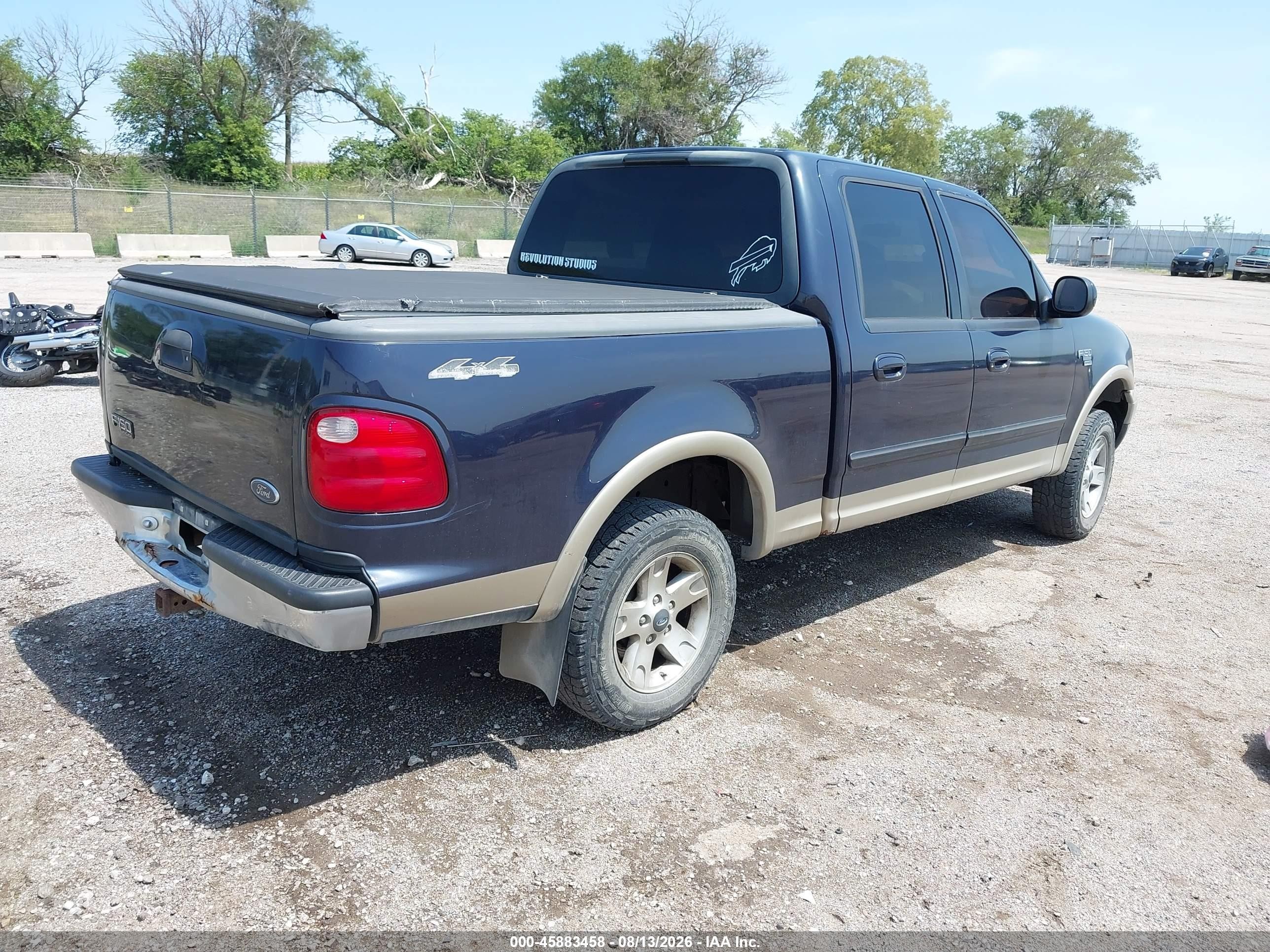2001 Ford F-150 King Ranch Edition/lariat/xlt Blue vin: 1FTRW08L51KD61282