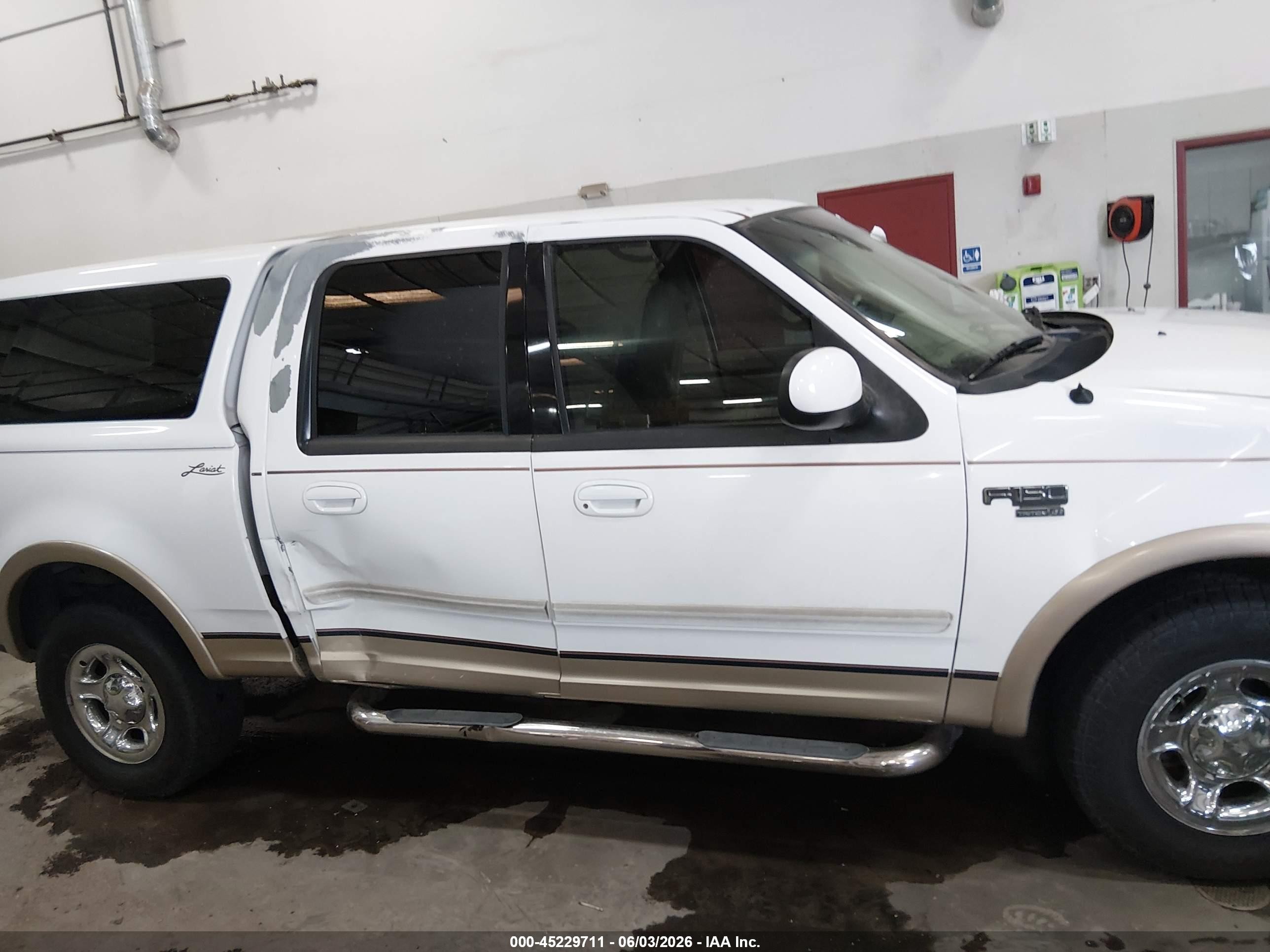 2001 Ford F-150 King Ranch Edition/lariat/xlt White vin: 1FTRW08L51KD76736
