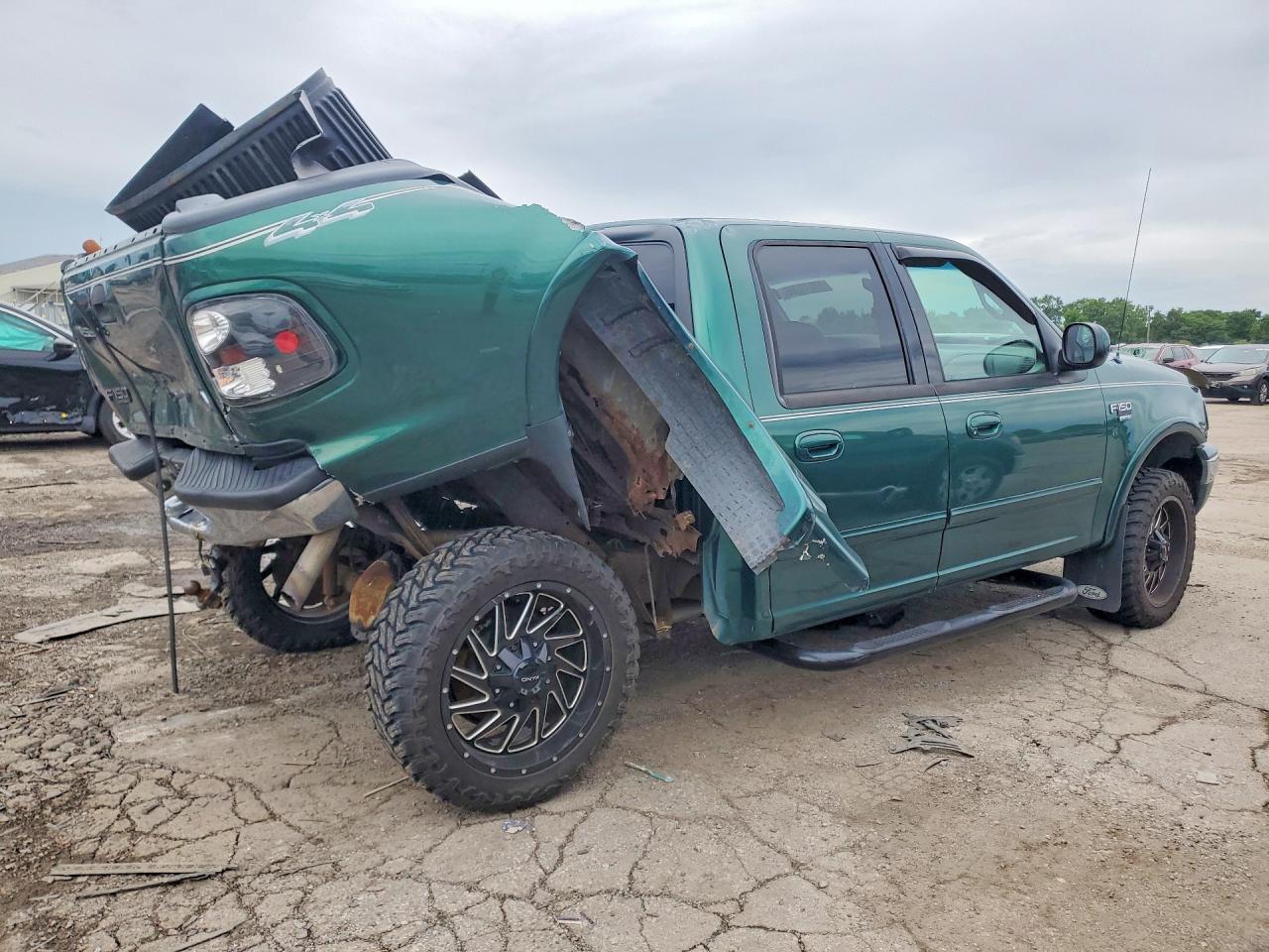 2001 Ford F150 Supercrew Green vin: 1FTRW08L51KD80009