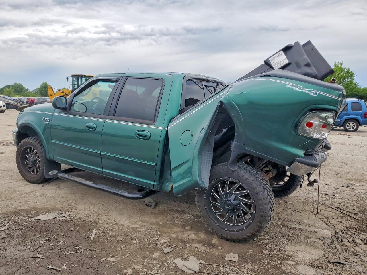 2001 Ford F150 Supercrew Green vin: 1FTRW08L51KD80009