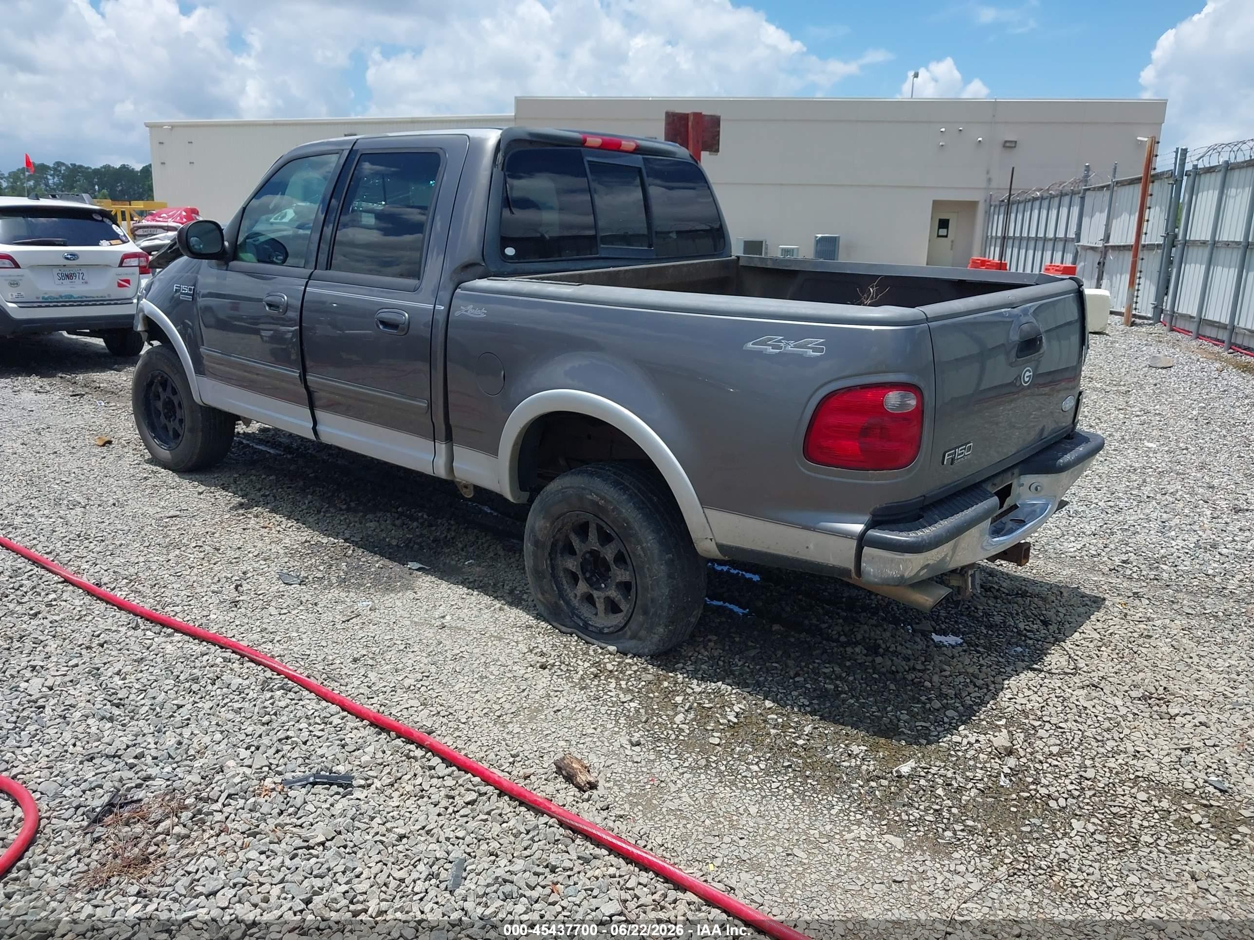 2002 Ford F-150 Lariat/xlt Gray vin: 1FTRW08L52KA04668