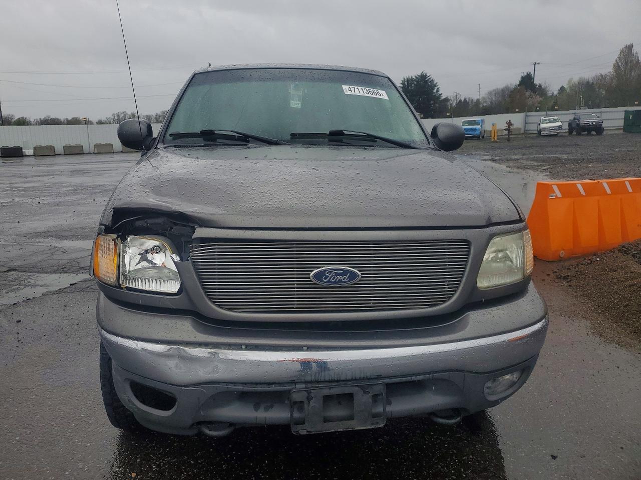 2002 Ford F150 Supercrew Gray vin: 1FTRW08L52KD17140