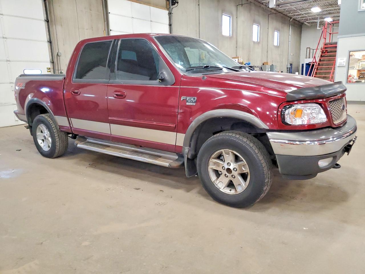 2003 Ford F150 Supercrew Красный vin: 1FTRW08L53KA56576