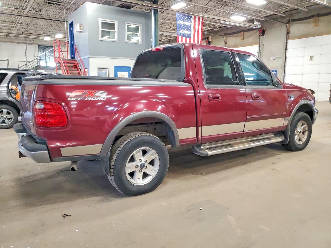 2003 Ford F150 Supercrew Красный vin: 1FTRW08L53KA56576
