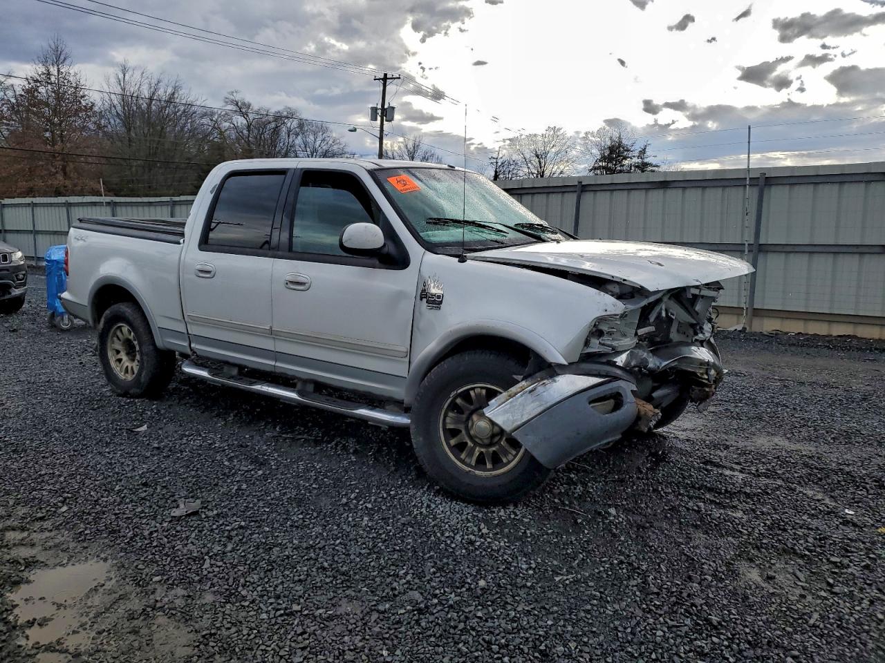 2003 Ford F150 Supercrew White vin: 1FTRW08L53KC11806