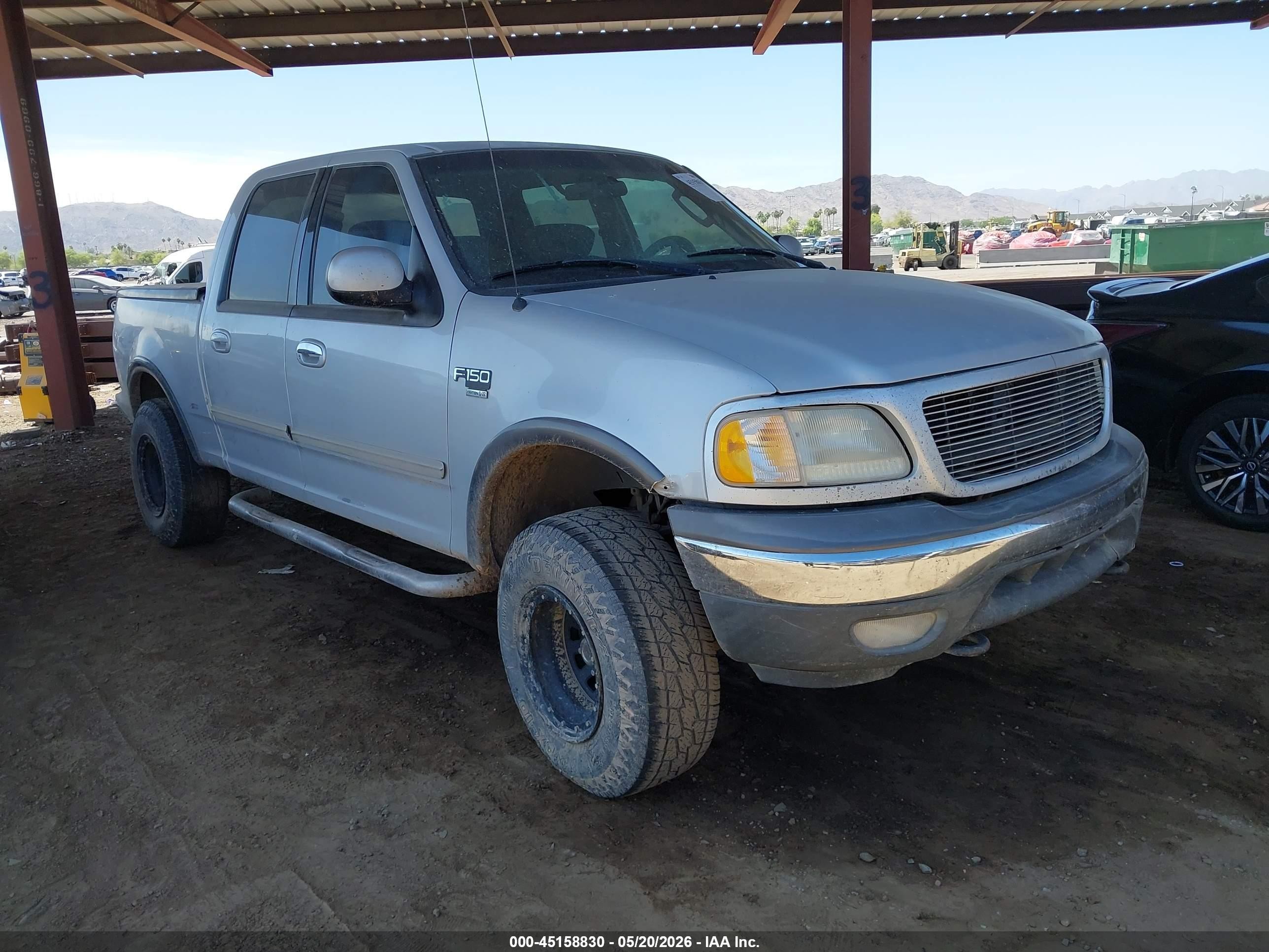 2003 Ford F-150 Lariat/xlt Silver vin: 1FTRW08L53KD83754