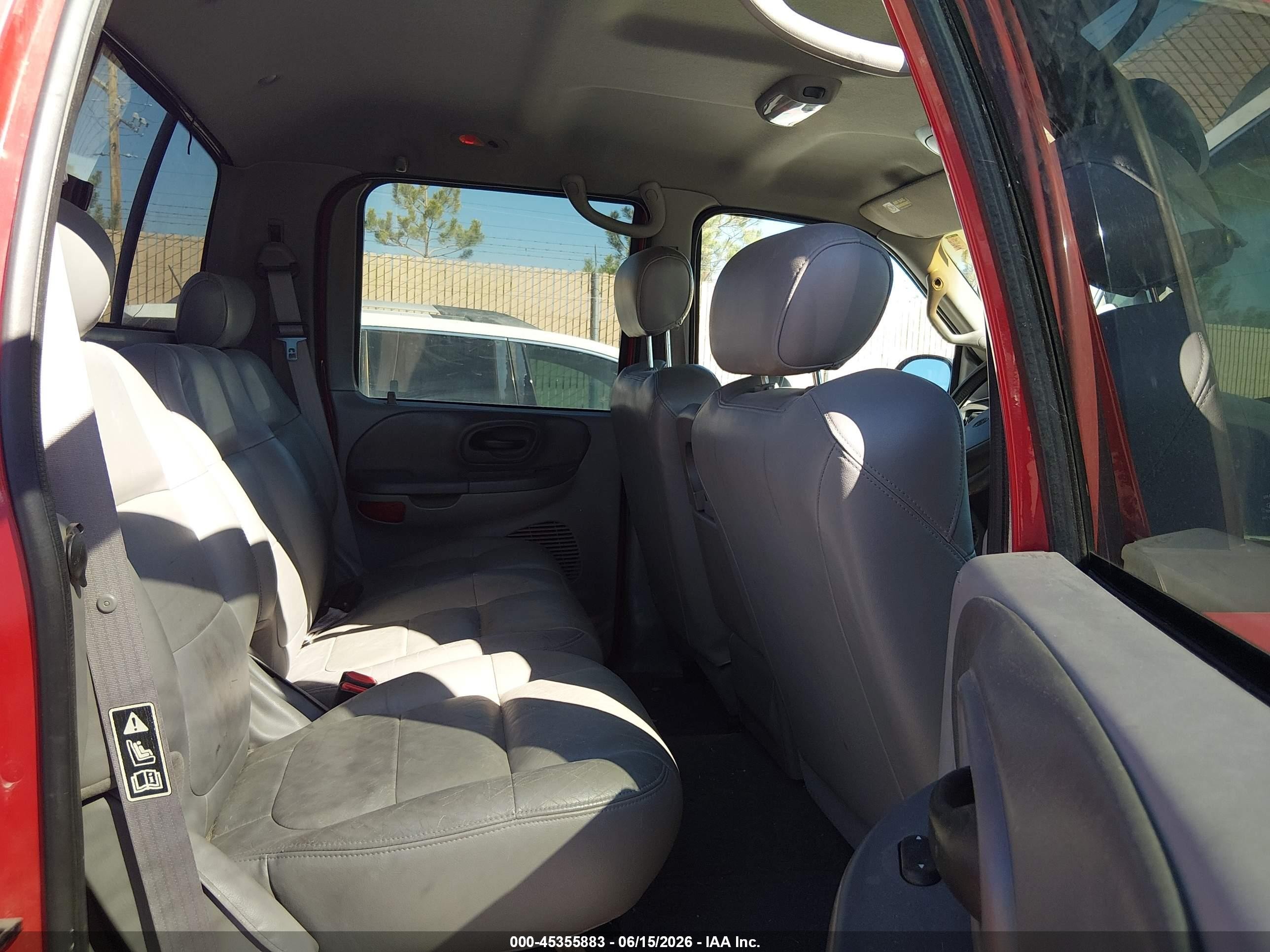 2001 Ford F-150 King Ranch Edition/lariat/xlt Red vin: 1FTRW08L61KB56778