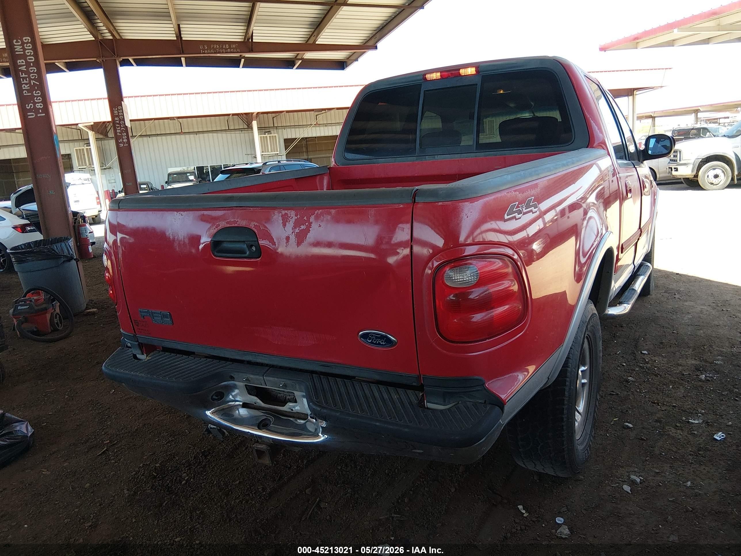 2001 Ford F-150 King Ranch Edition/lariat/xlt Red vin: 1FTRW08L61KC48912