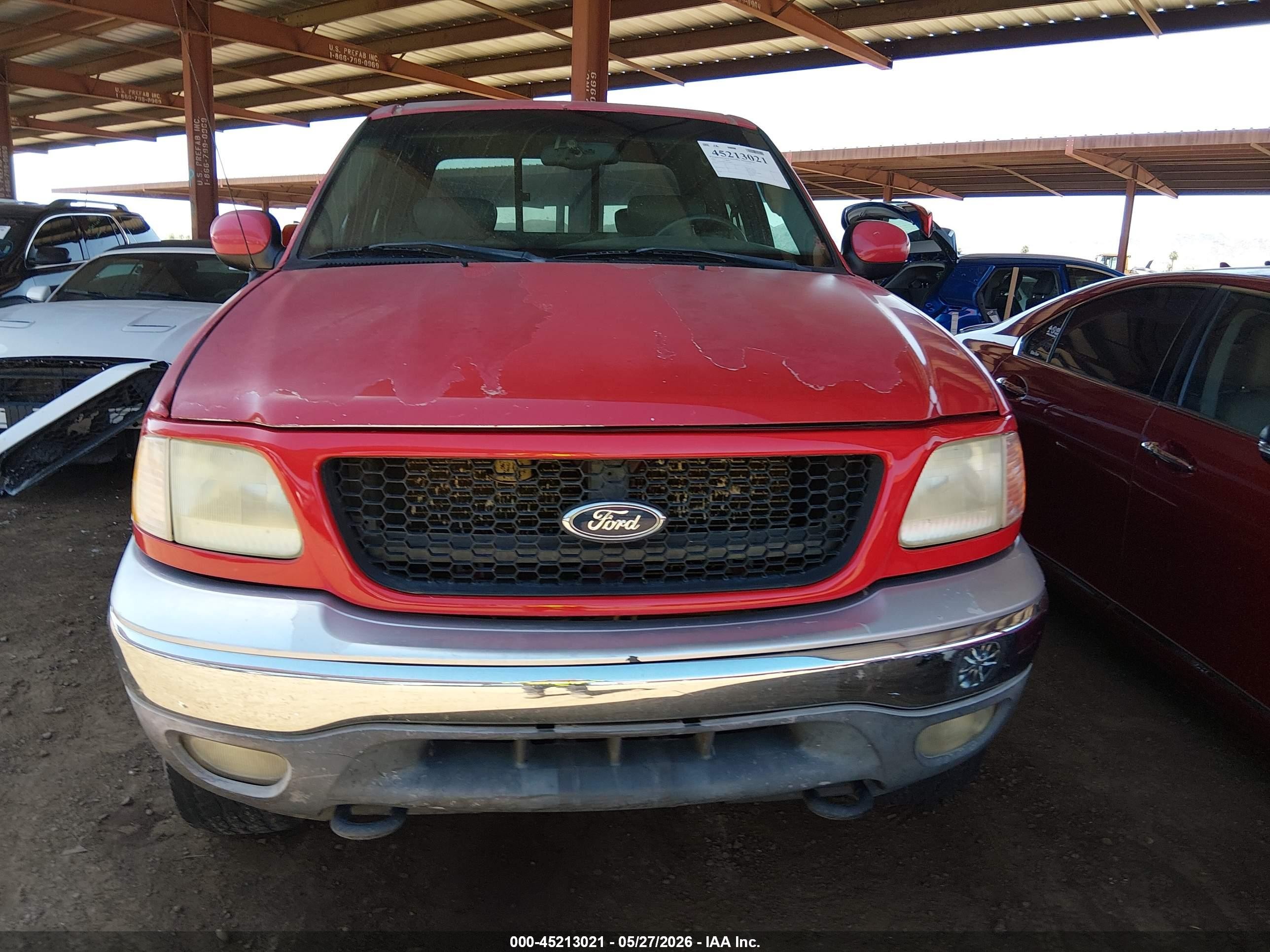 2001 Ford F-150 King Ranch Edition/lariat/xlt Red vin: 1FTRW08L61KC48912