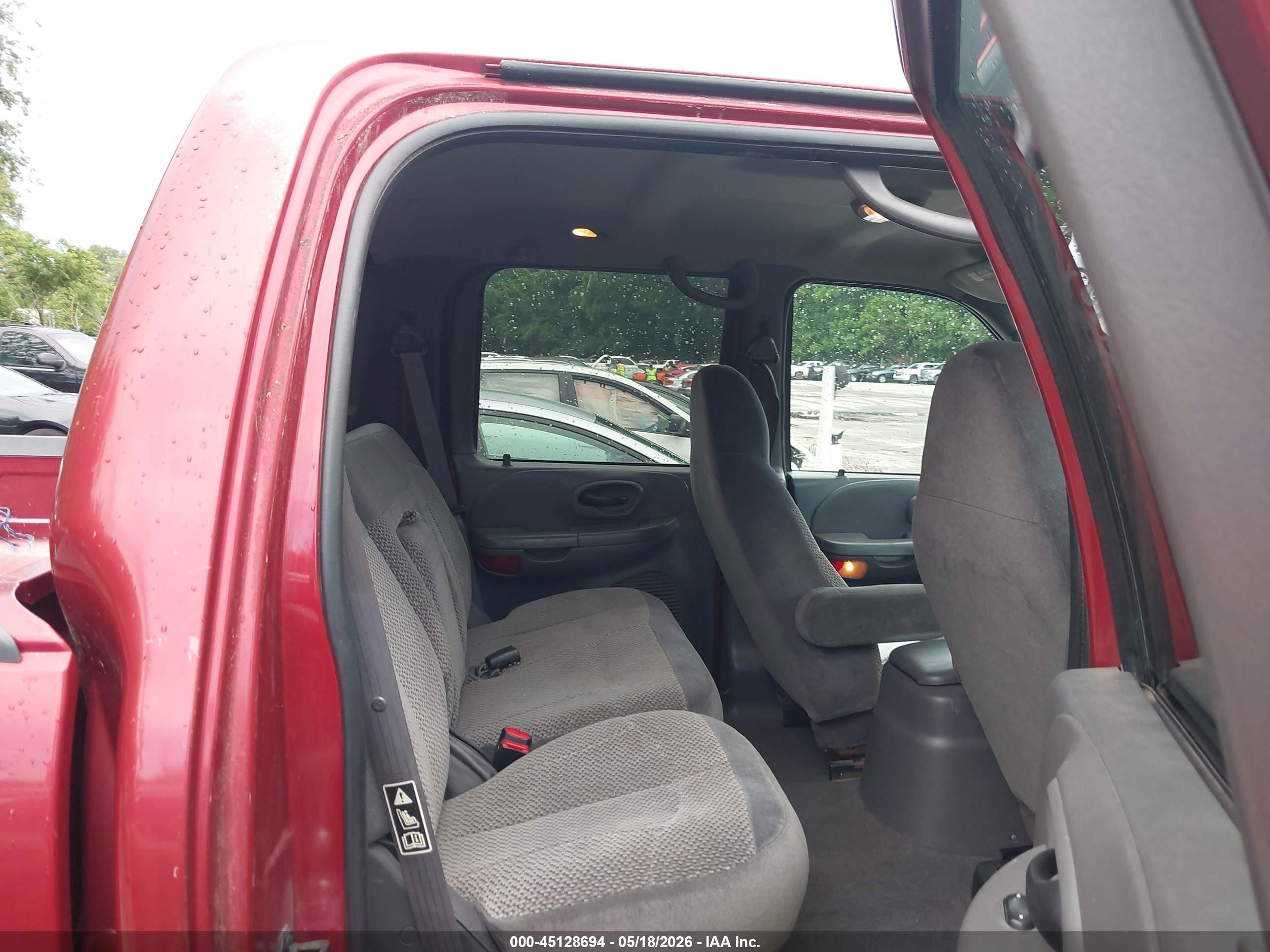 2001 Ford F-150 King Ranch Edition/lariat/xlt Red vin: 1FTRW08L61KE00977