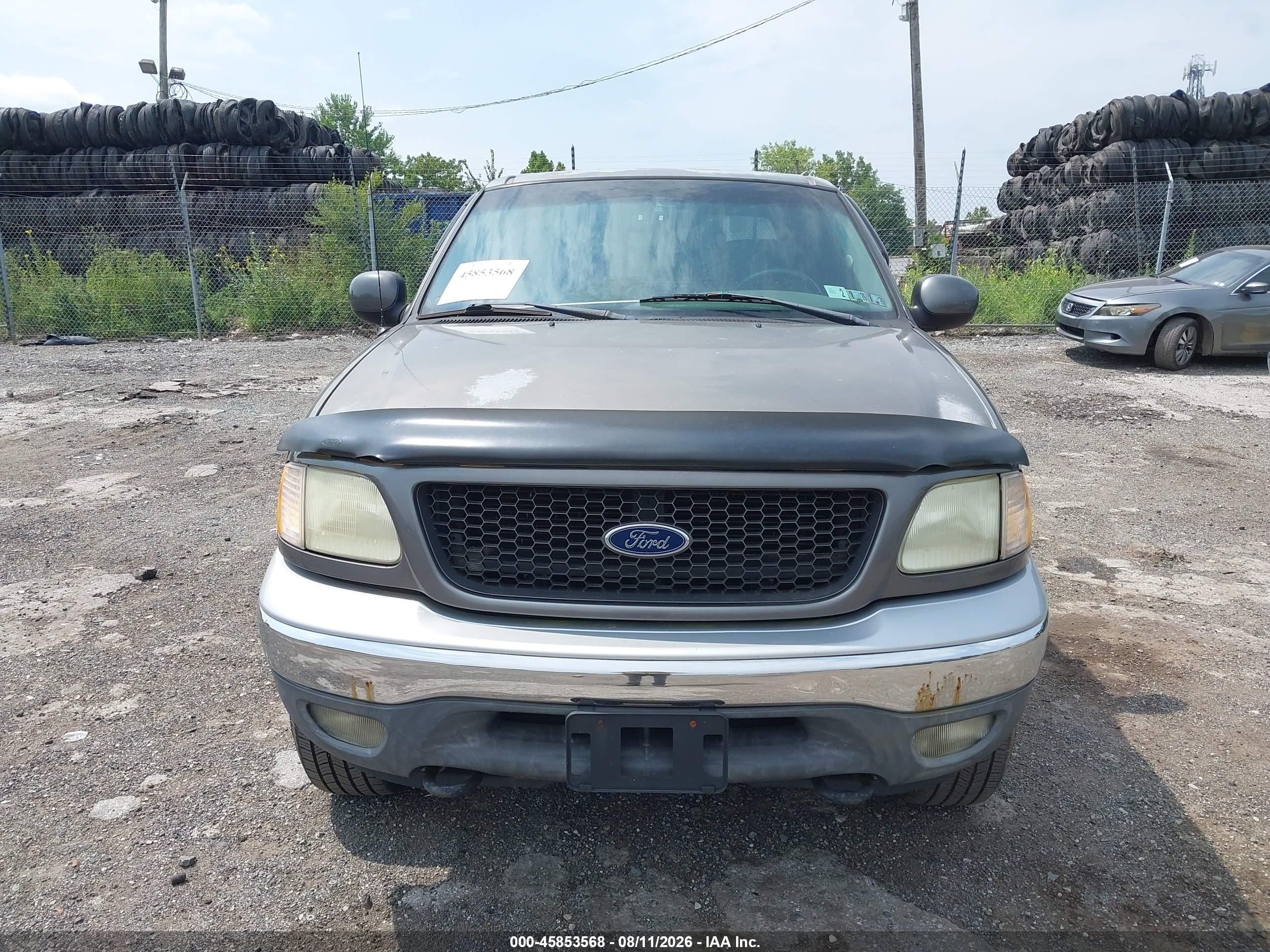 2002 Ford F-150 Lariat/xlt Gray vin: 1FTRW08L62KA99256