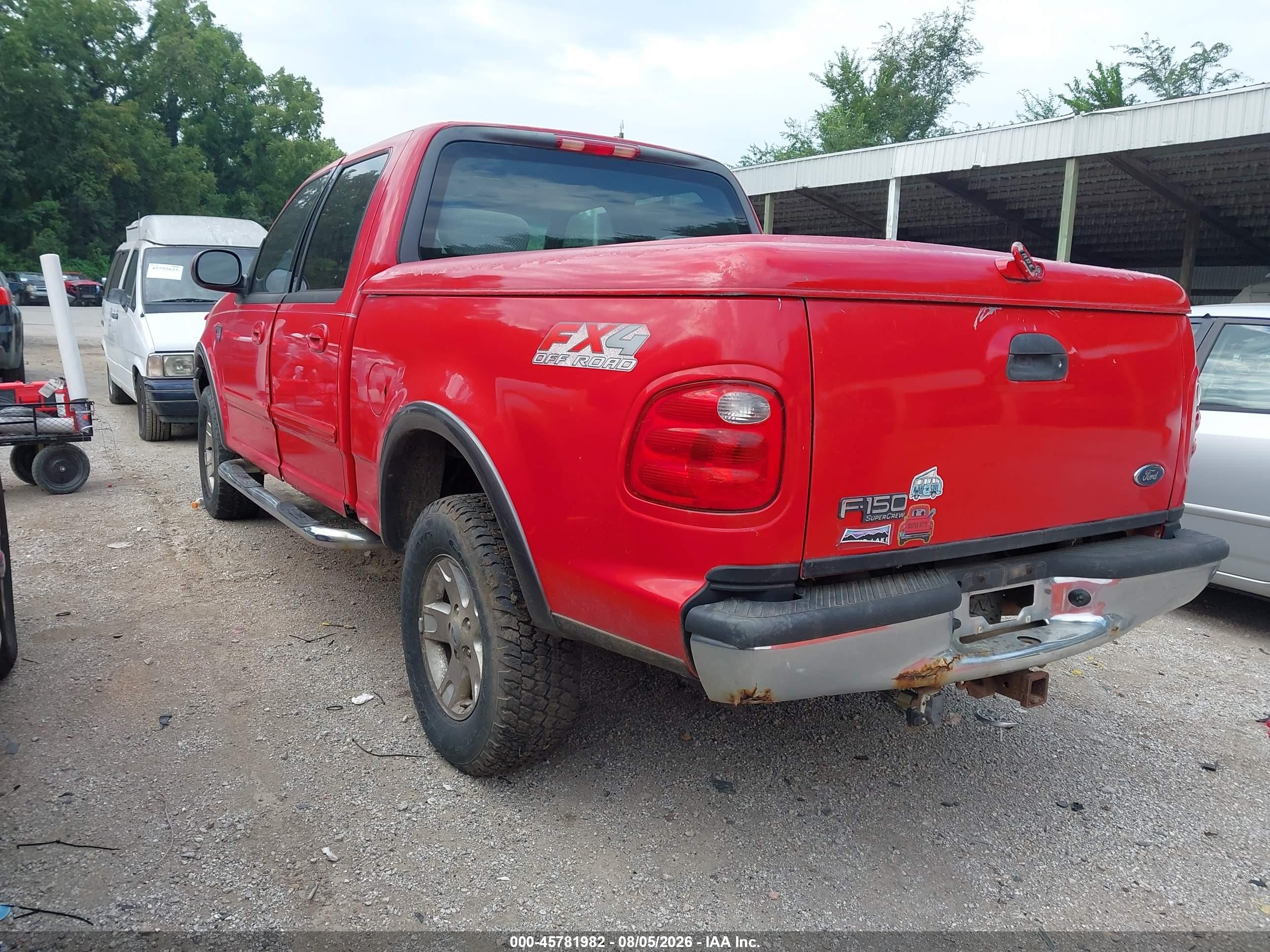2002 Ford F-150 Lariat/xlt Red vin: 1FTRW08L62KB82511
