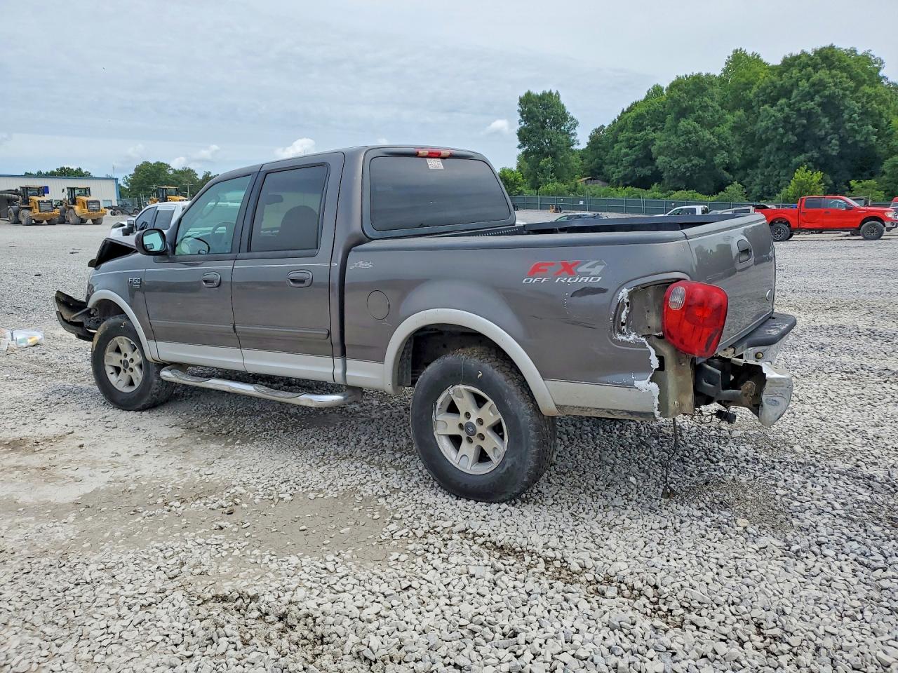 2002 Ford F150 Supercrew Gray vin: 1FTRW08L62KC68854