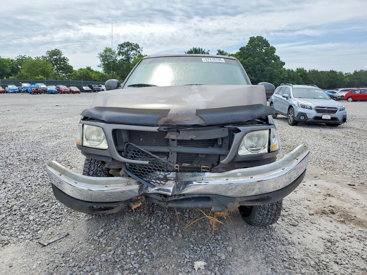 2002 Ford F150 Supercrew Gray vin: 1FTRW08L62KC68854