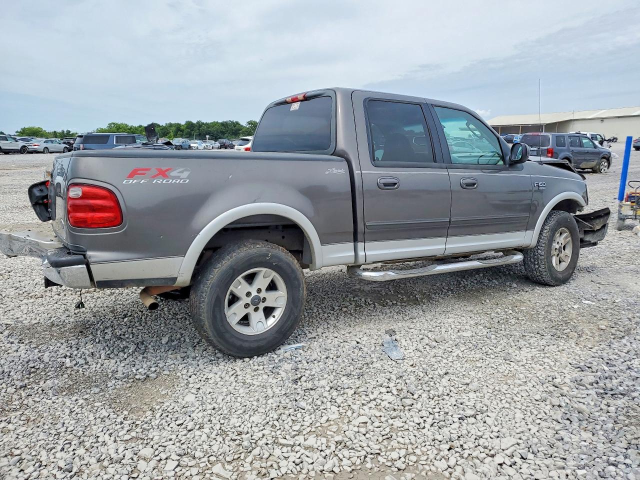 2002 Ford F150 Supercrew Gray vin: 1FTRW08L62KC68854