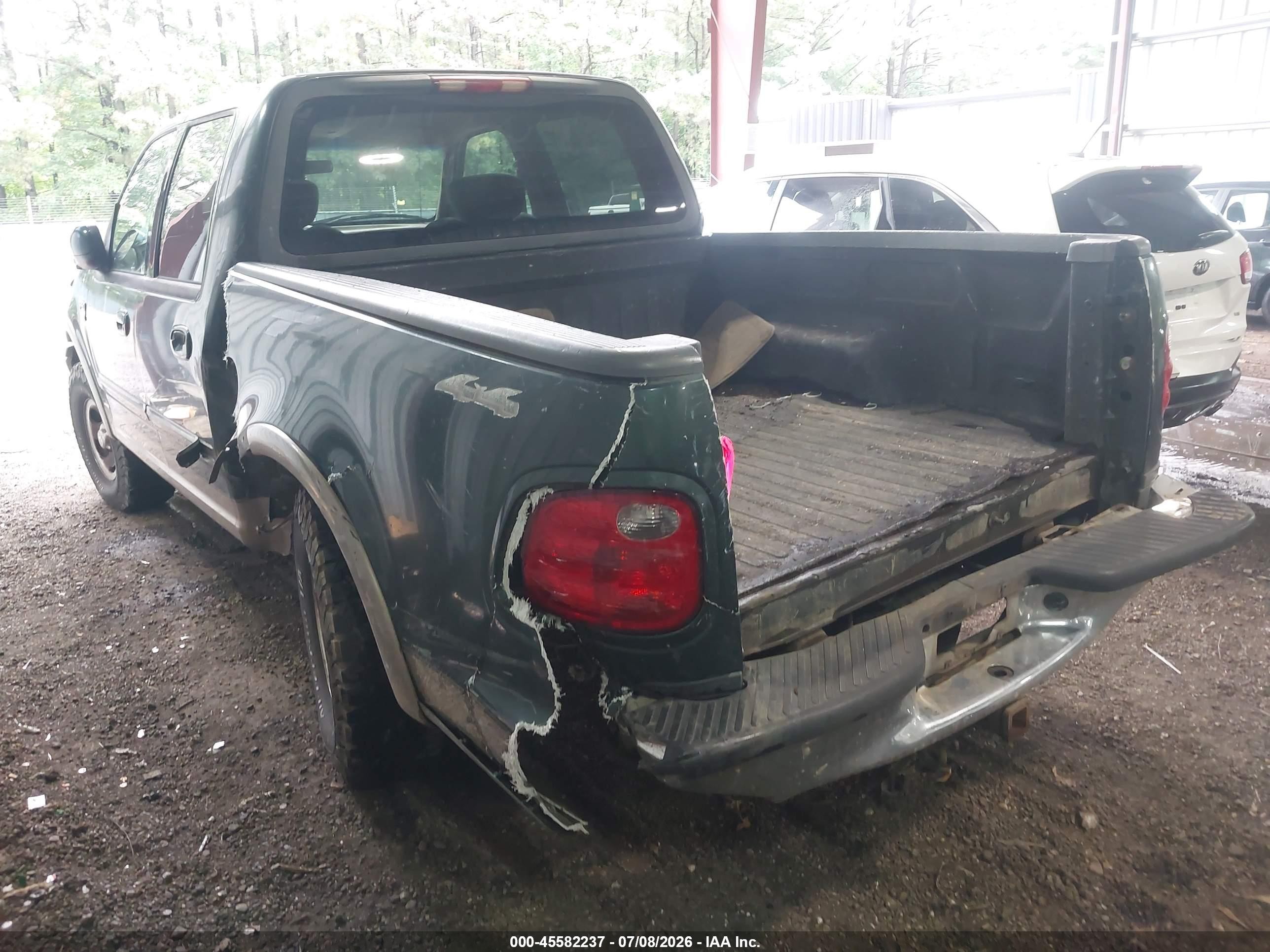 2002 Ford F-150 Lariat/xlt Green vin: 1FTRW08L62KD17423