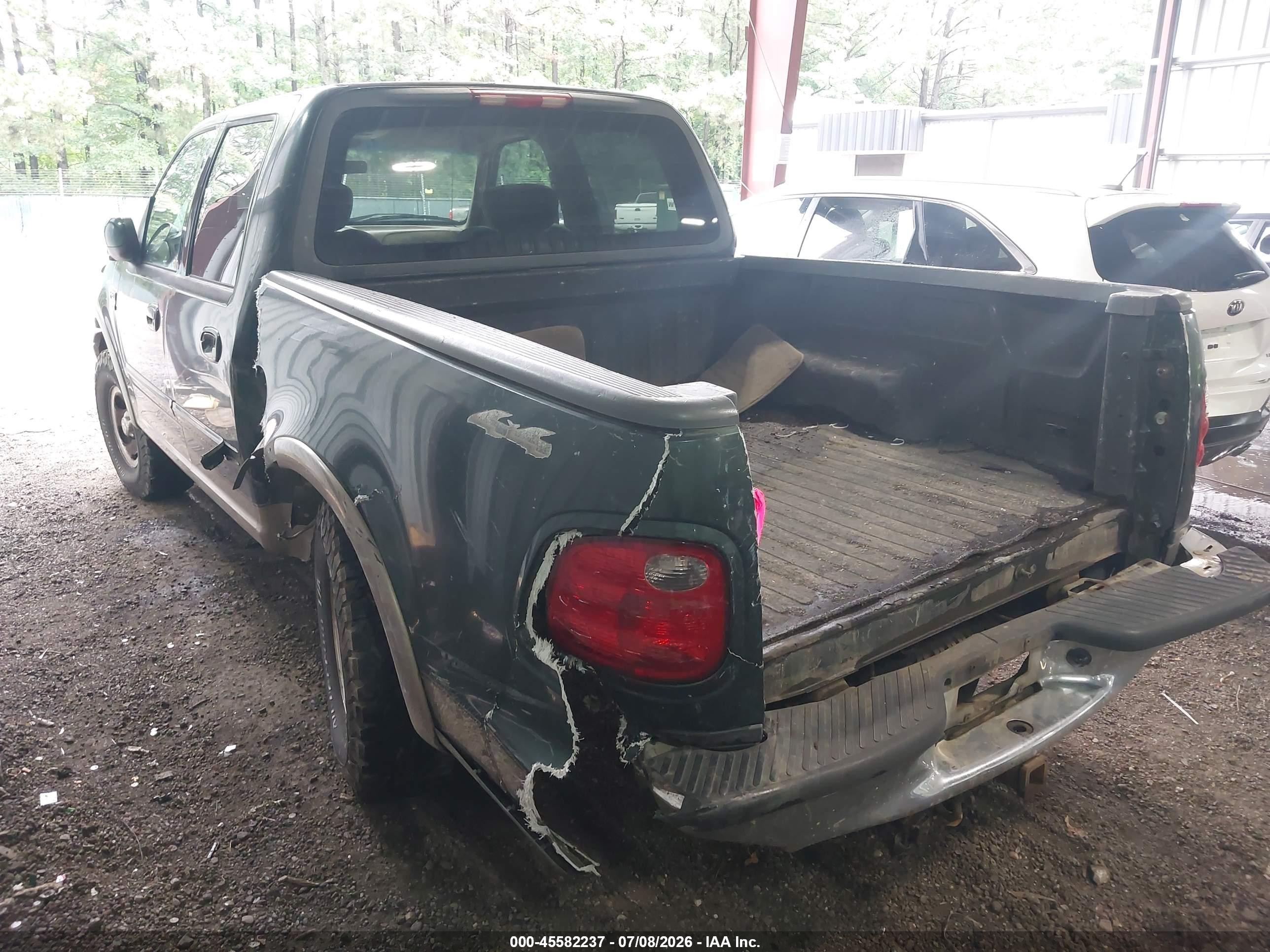 2002 Ford F-150 Lariat/xlt Green vin: 1FTRW08L62KD17423
