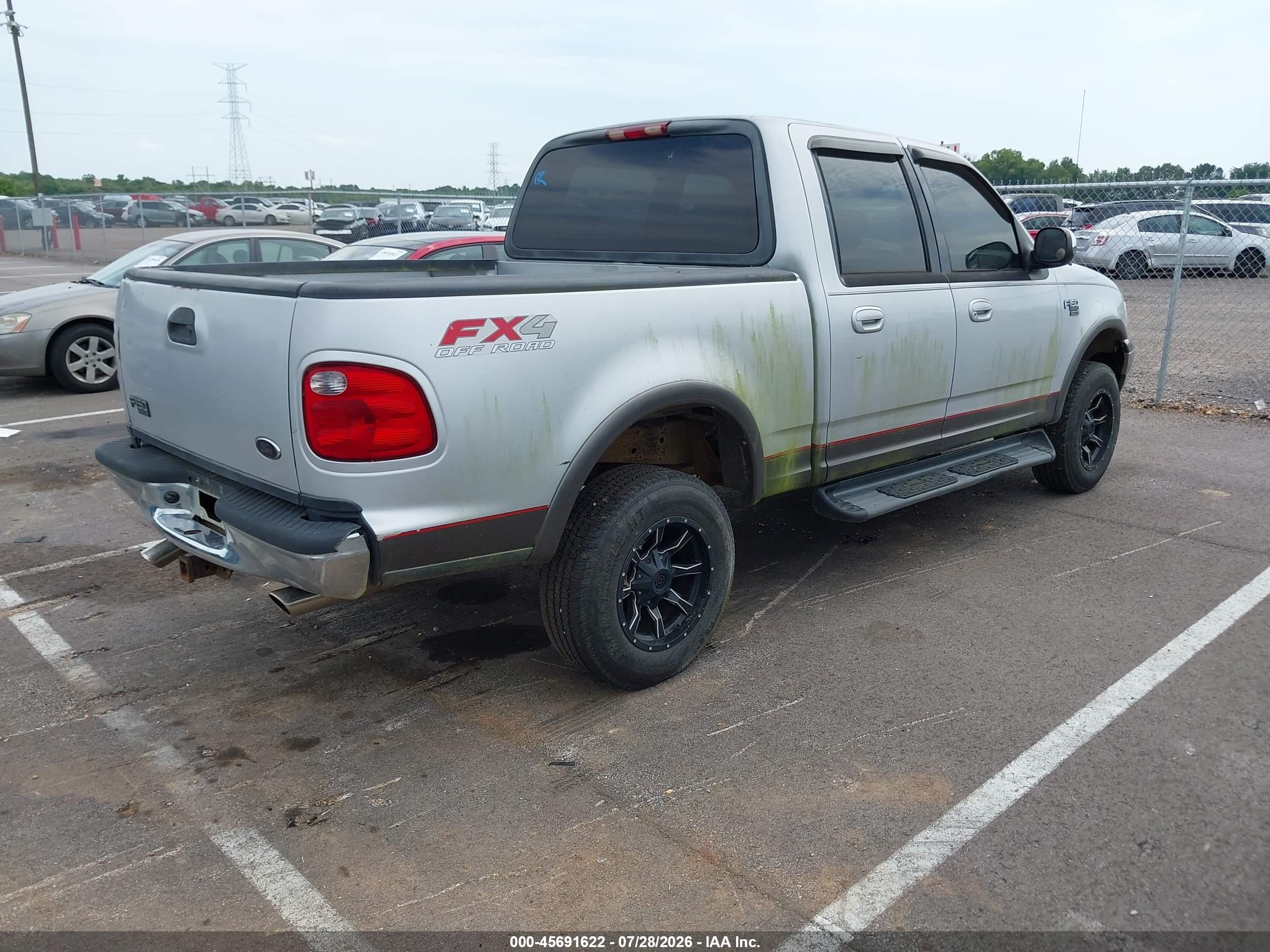 2002 Ford F-150 Lariat/xlt Silver vin: 1FTRW08L62KD17924