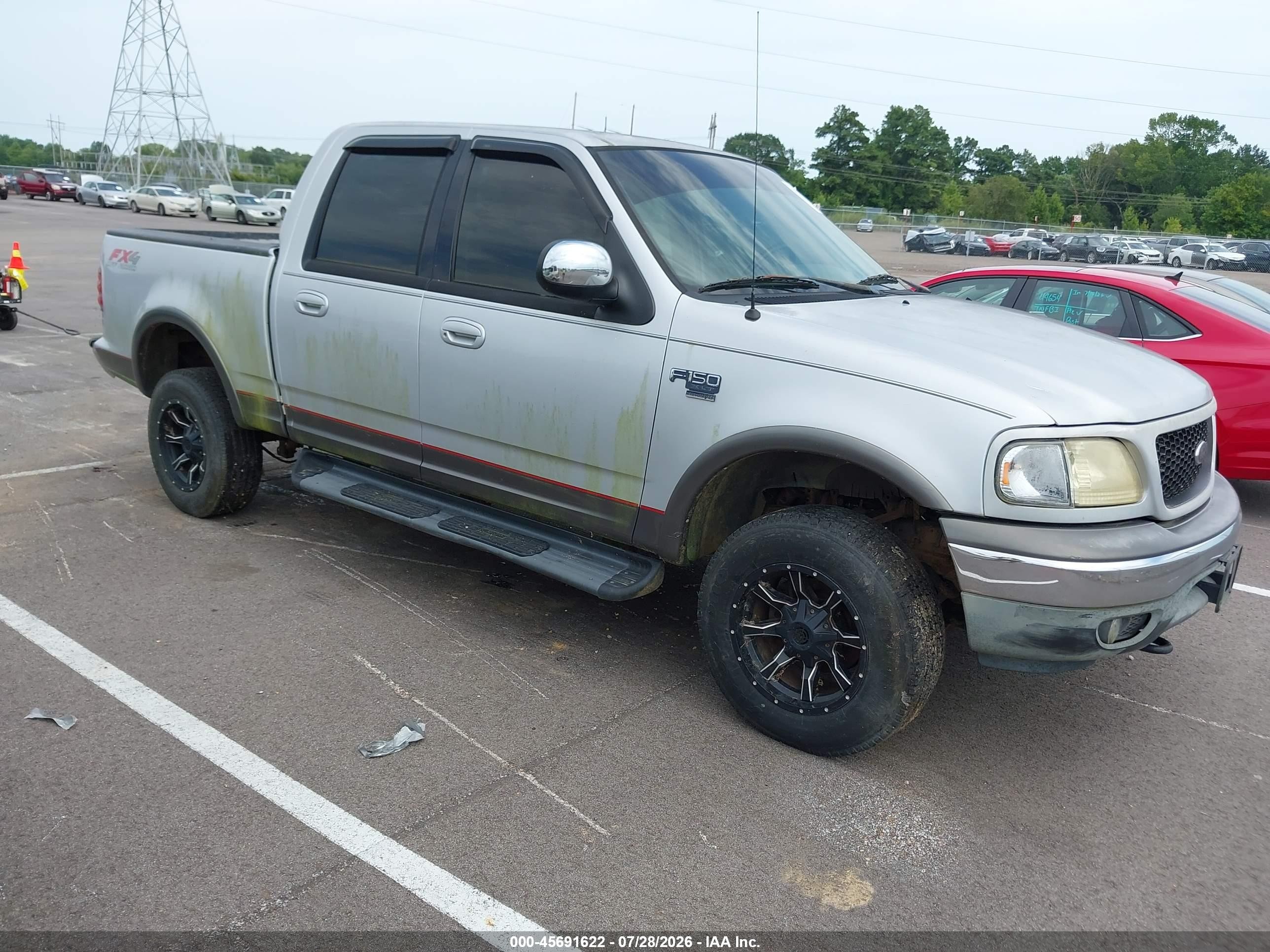 2002 Ford F-150 Lariat/xlt Silver vin: 1FTRW08L62KD17924