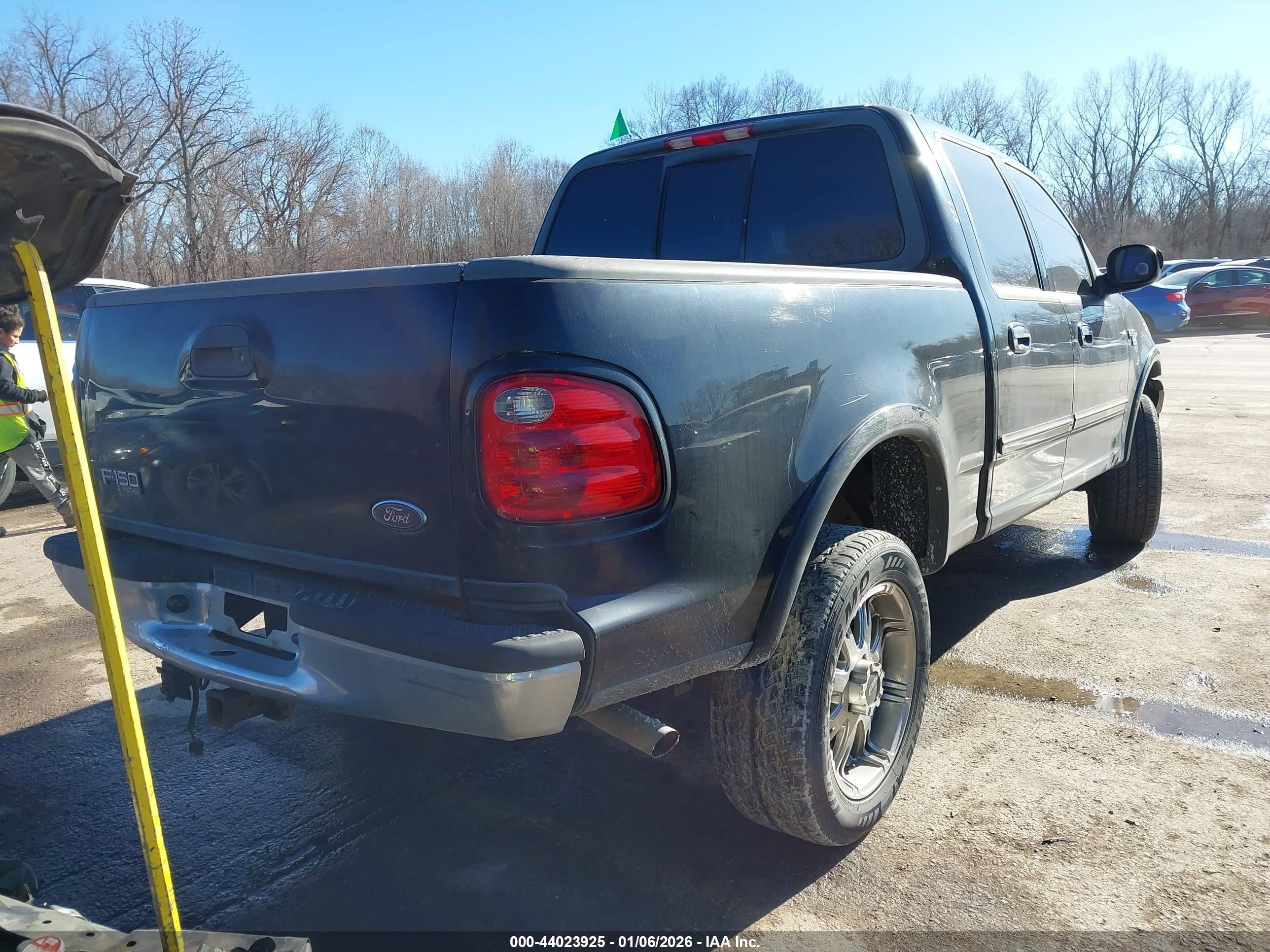 2002 Ford F-150 Lariat/xlt Black vin: 1FTRW08L62KD36862