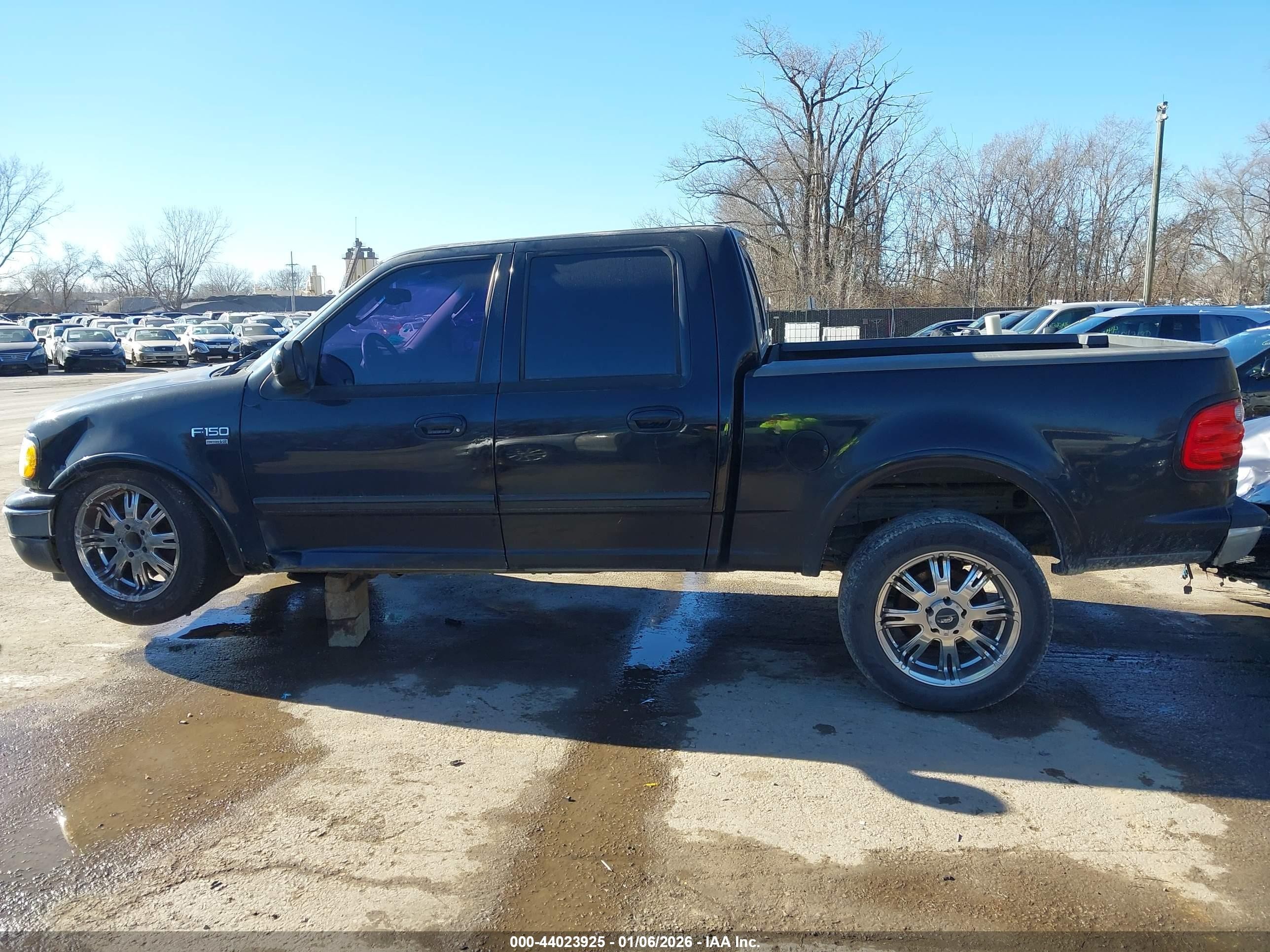 2002 Ford F-150 Lariat/xlt Black vin: 1FTRW08L62KD36862