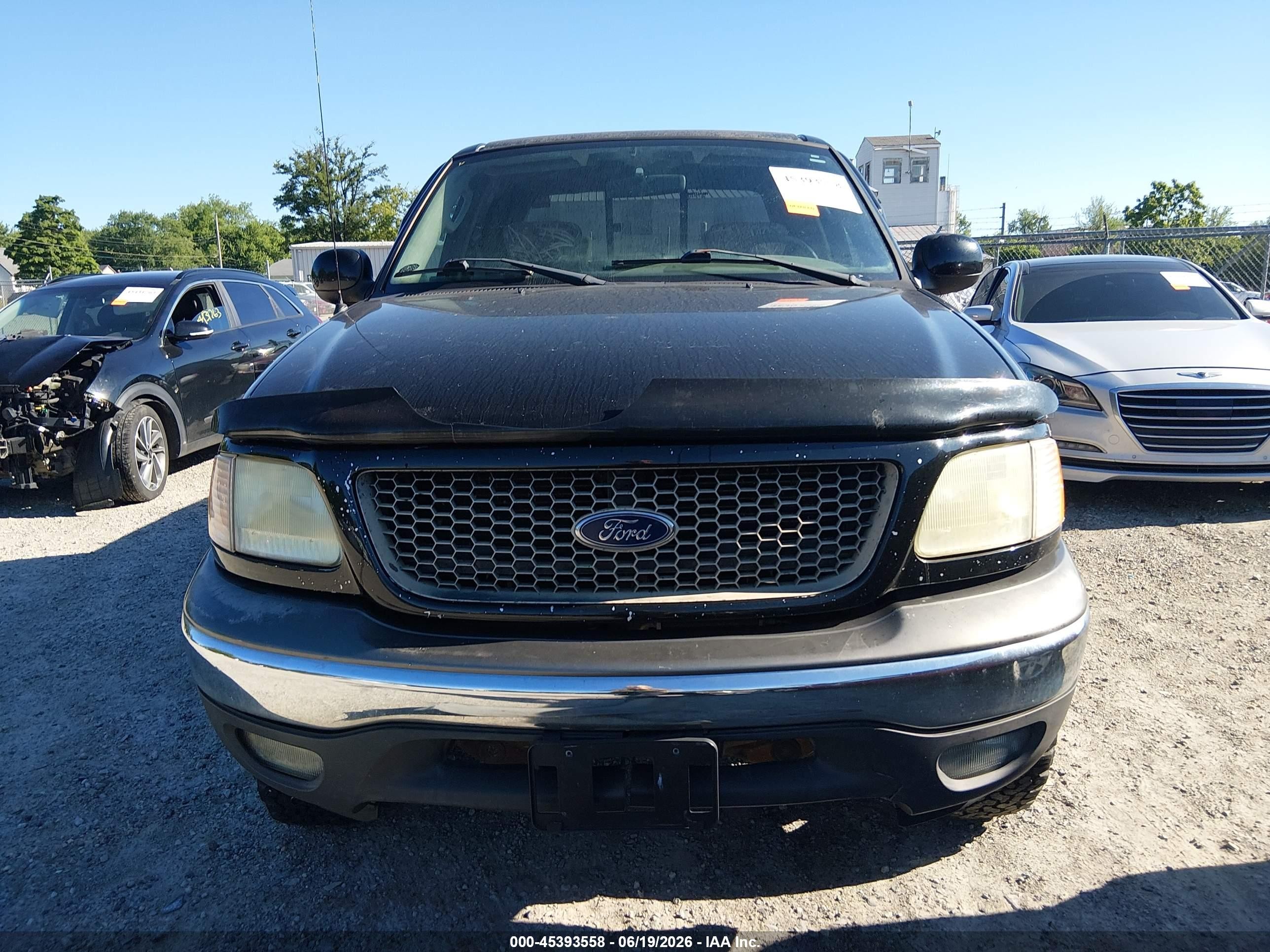 2003 Ford F-150 Lariat/xlt Black vin: 1FTRW08L63KA86282