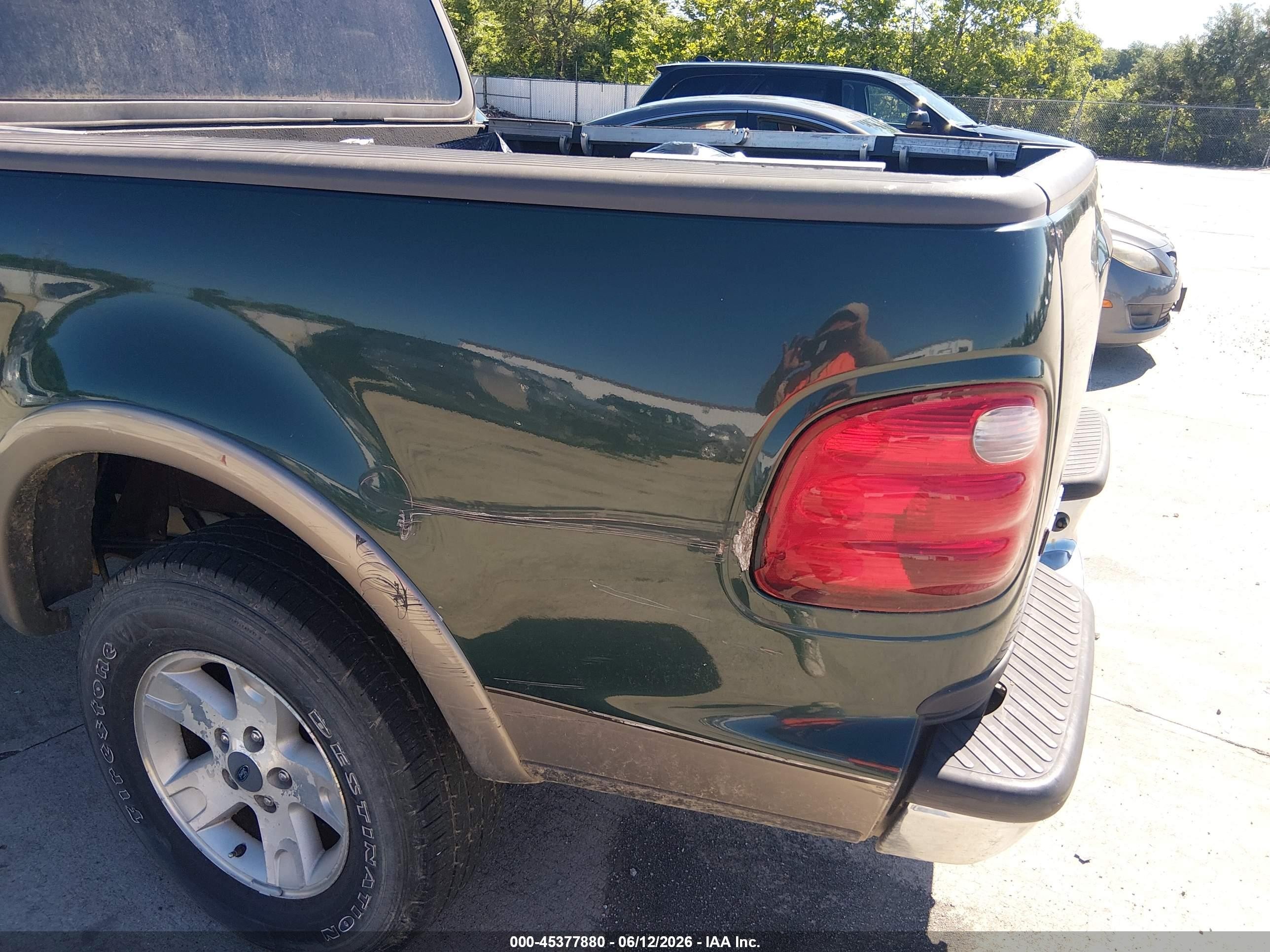 2003 Ford F-150 Lariat/xlt Green vin: 1FTRW08L63KB63488
