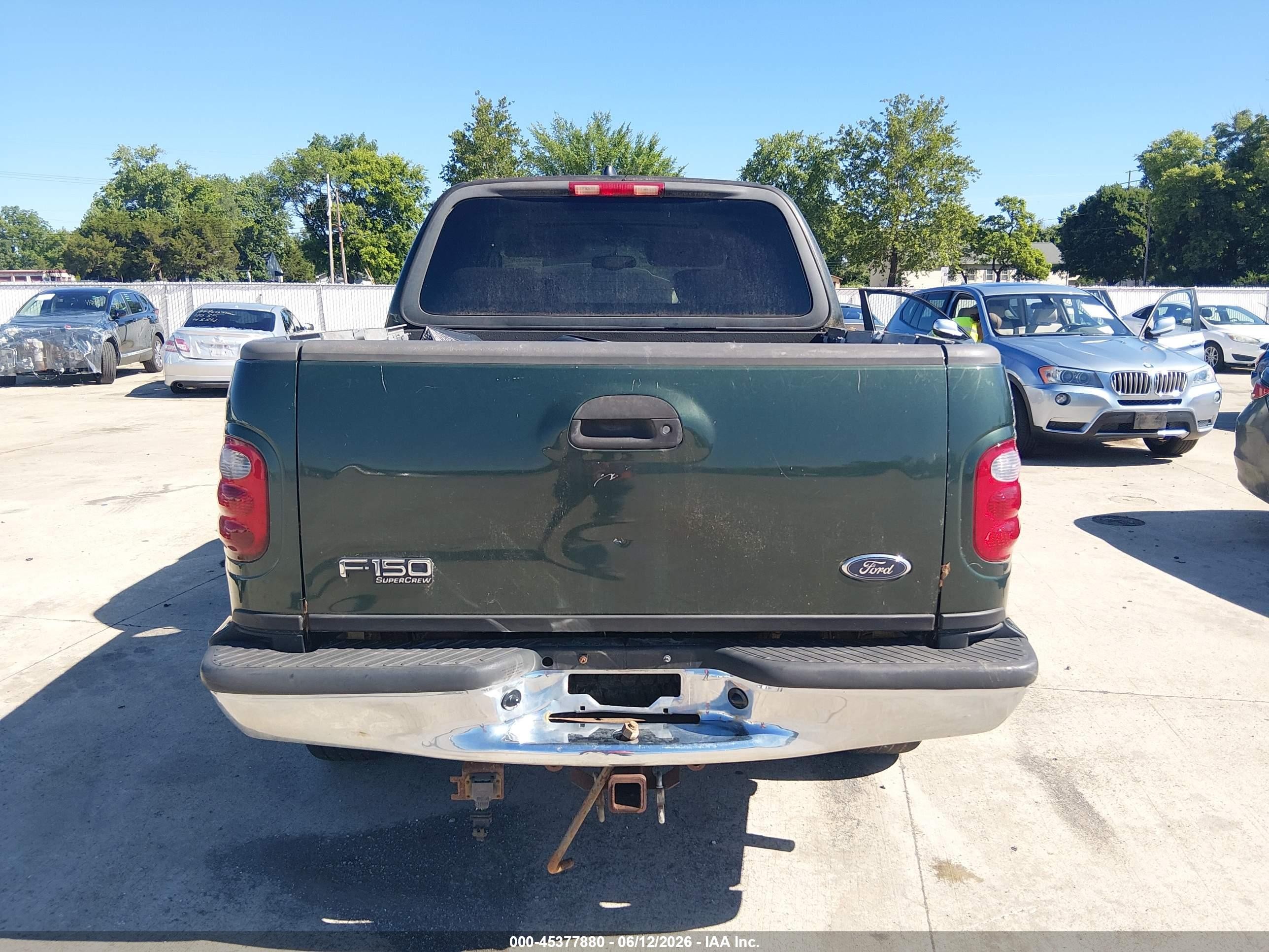 2003 Ford F-150 Lariat/xlt Green vin: 1FTRW08L63KB63488