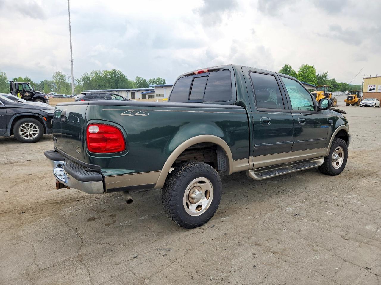 2001 Ford F150 Supercrew Green vin: 1FTRW08L71KA86630