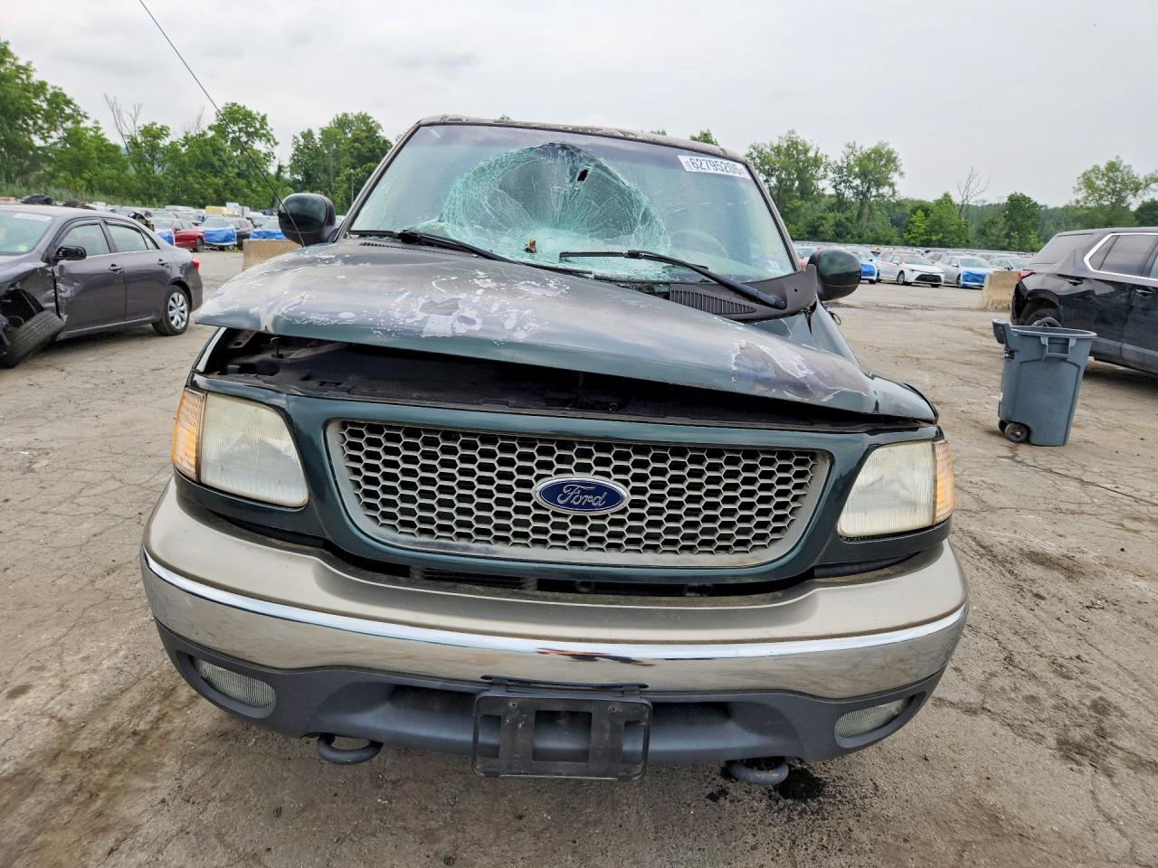2001 Ford F150 Supercrew Green vin: 1FTRW08L71KA86630