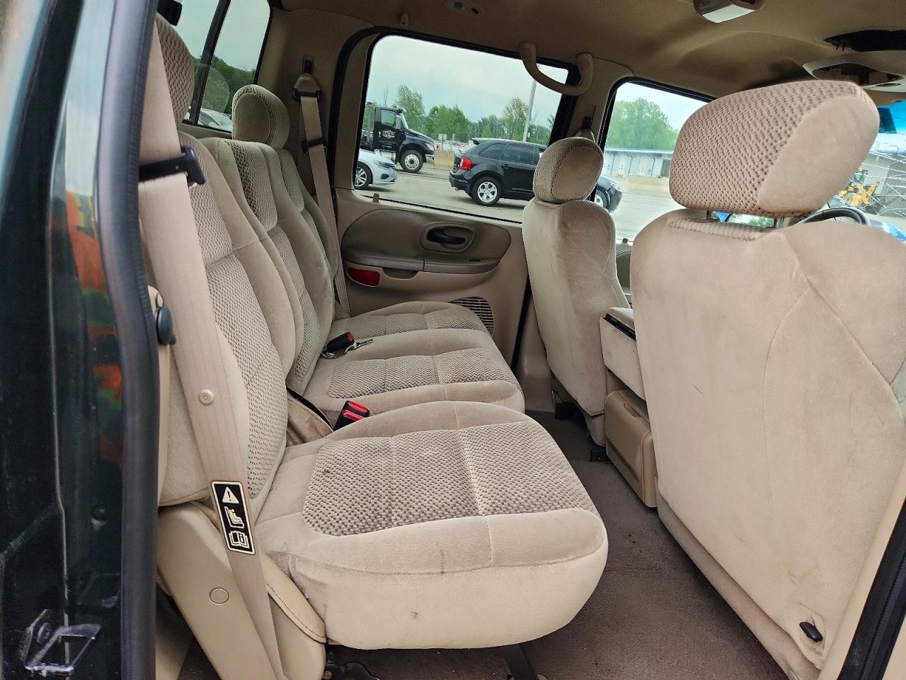 2001 Ford F150 Supercrew Green vin: 1FTRW08L71KA86630