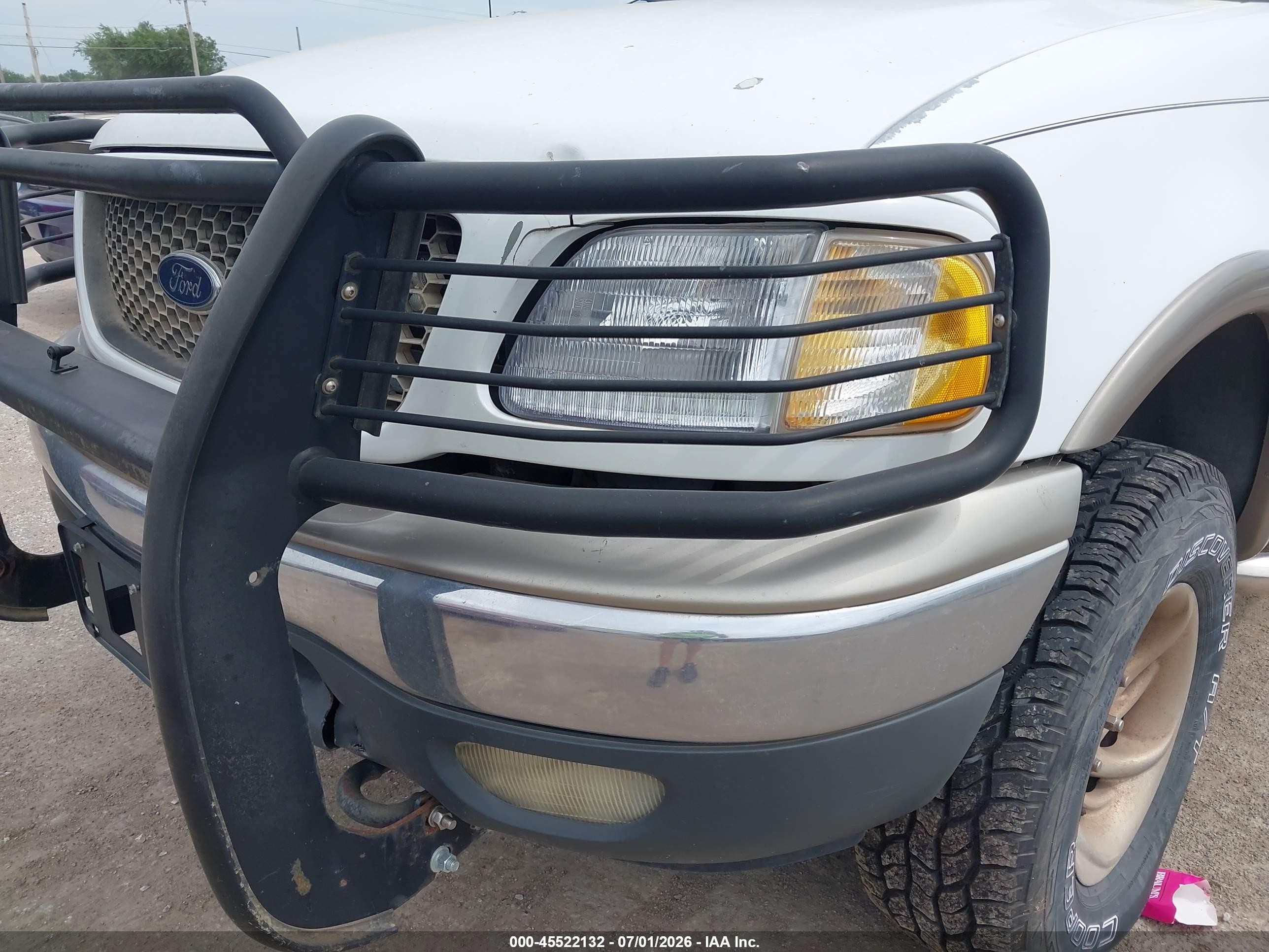 2001 Ford F-150 King Ranch Edition/lariat/xlt White vin: 1FTRW08L71KB65778