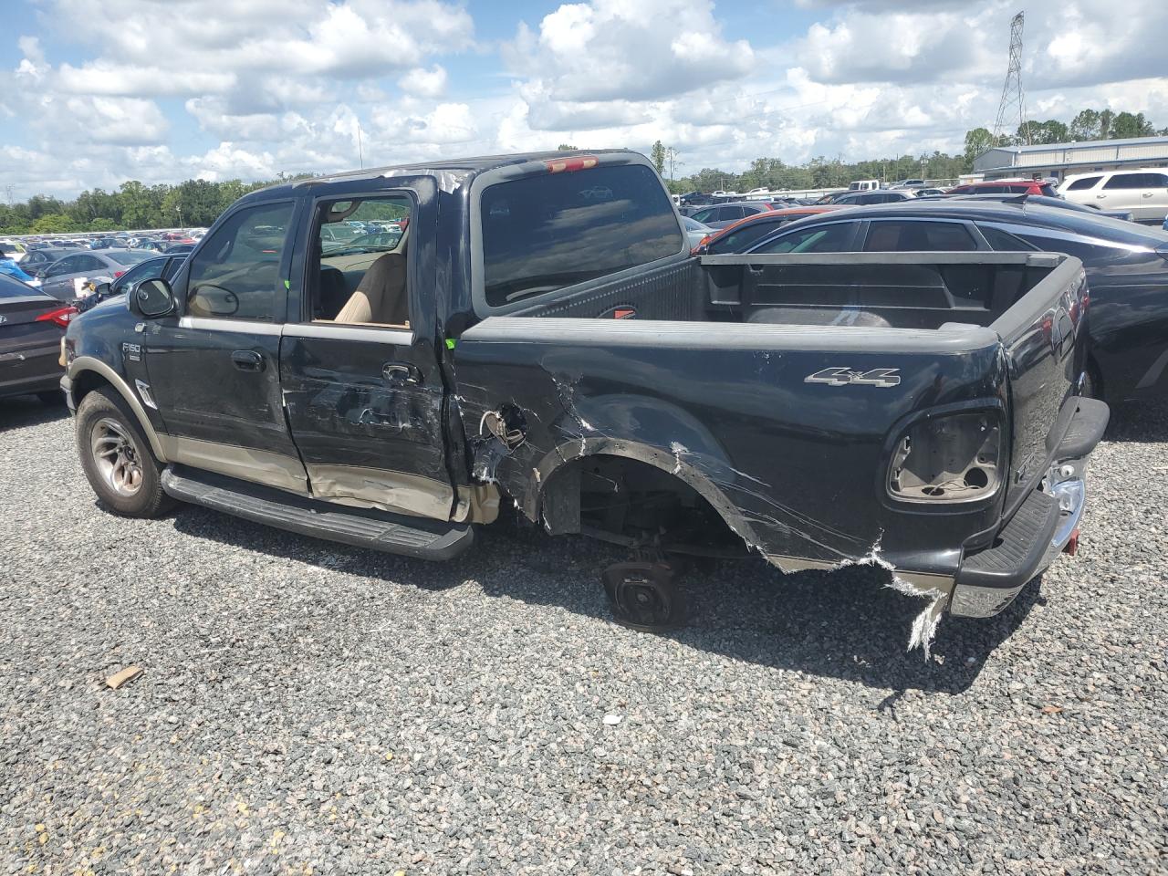 2001 Ford F150 Supercrew Черный vin: 1FTRW08L71KD54446