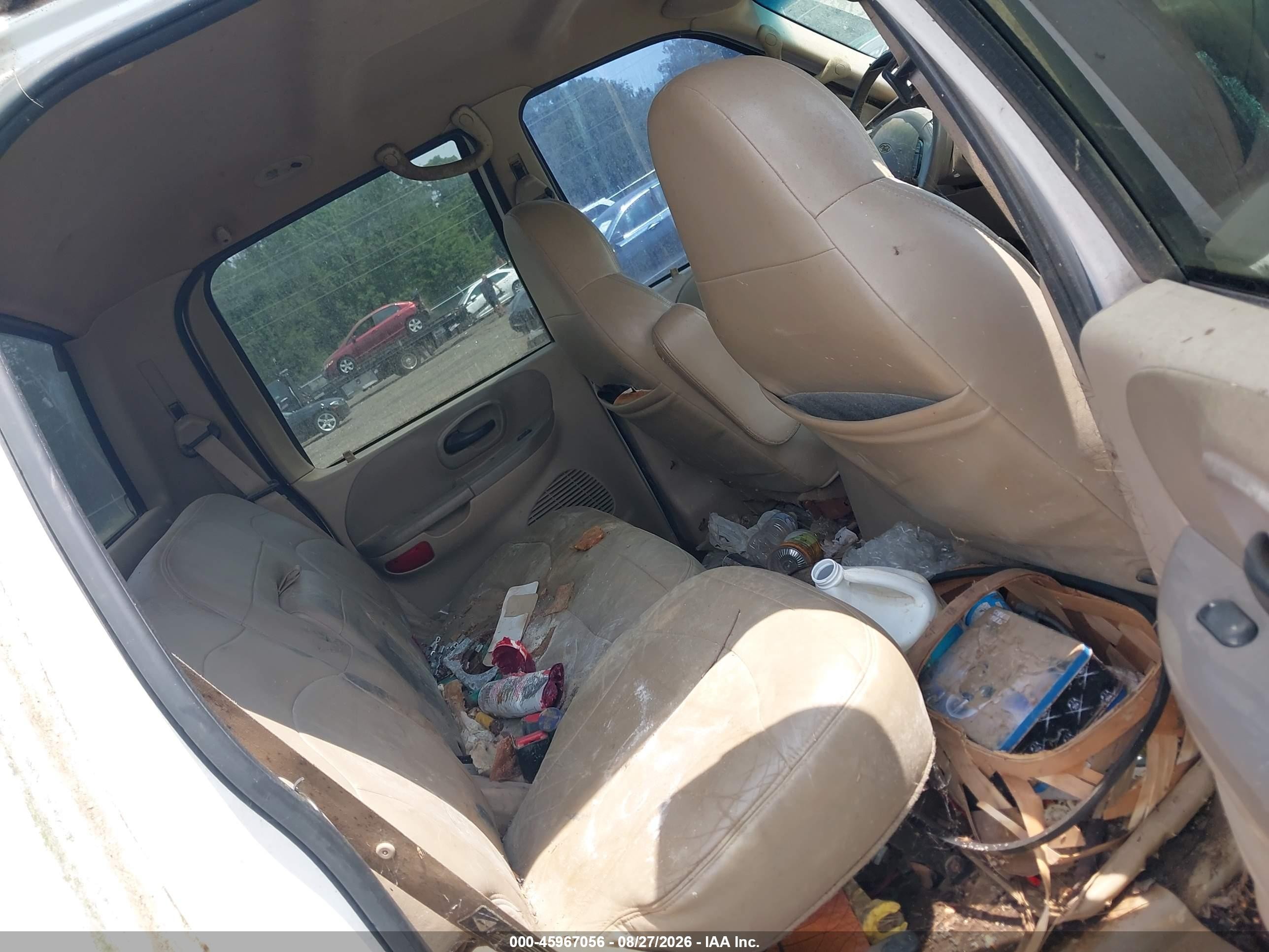 2001 Ford F-150 King Ranch Edition/lariat/xlt White vin: 1FTRW08L71KD60974