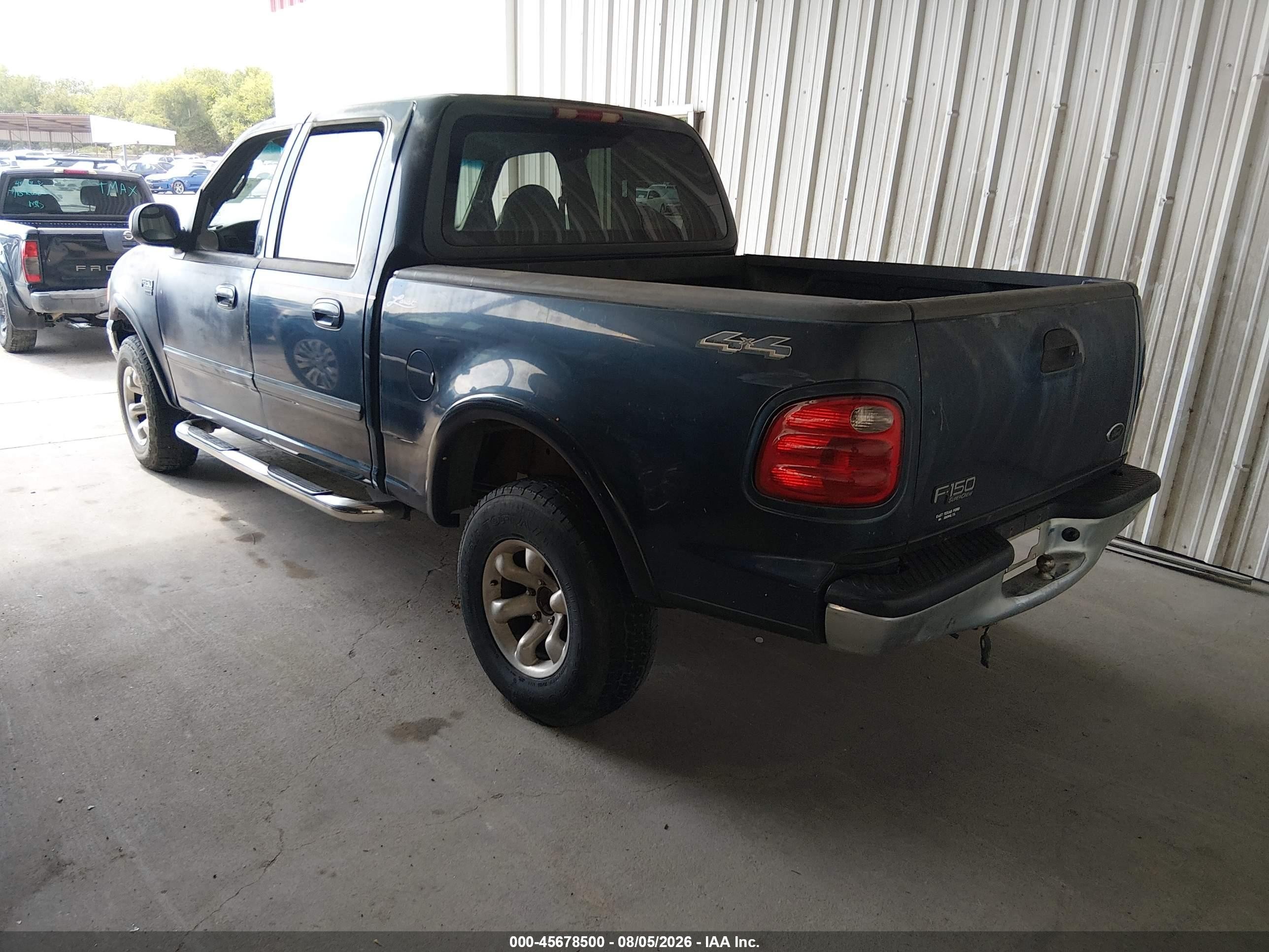 2001 Ford F-150 King Ranch Edition/lariat/xlt Blue vin: 1FTRW08L71KE32918