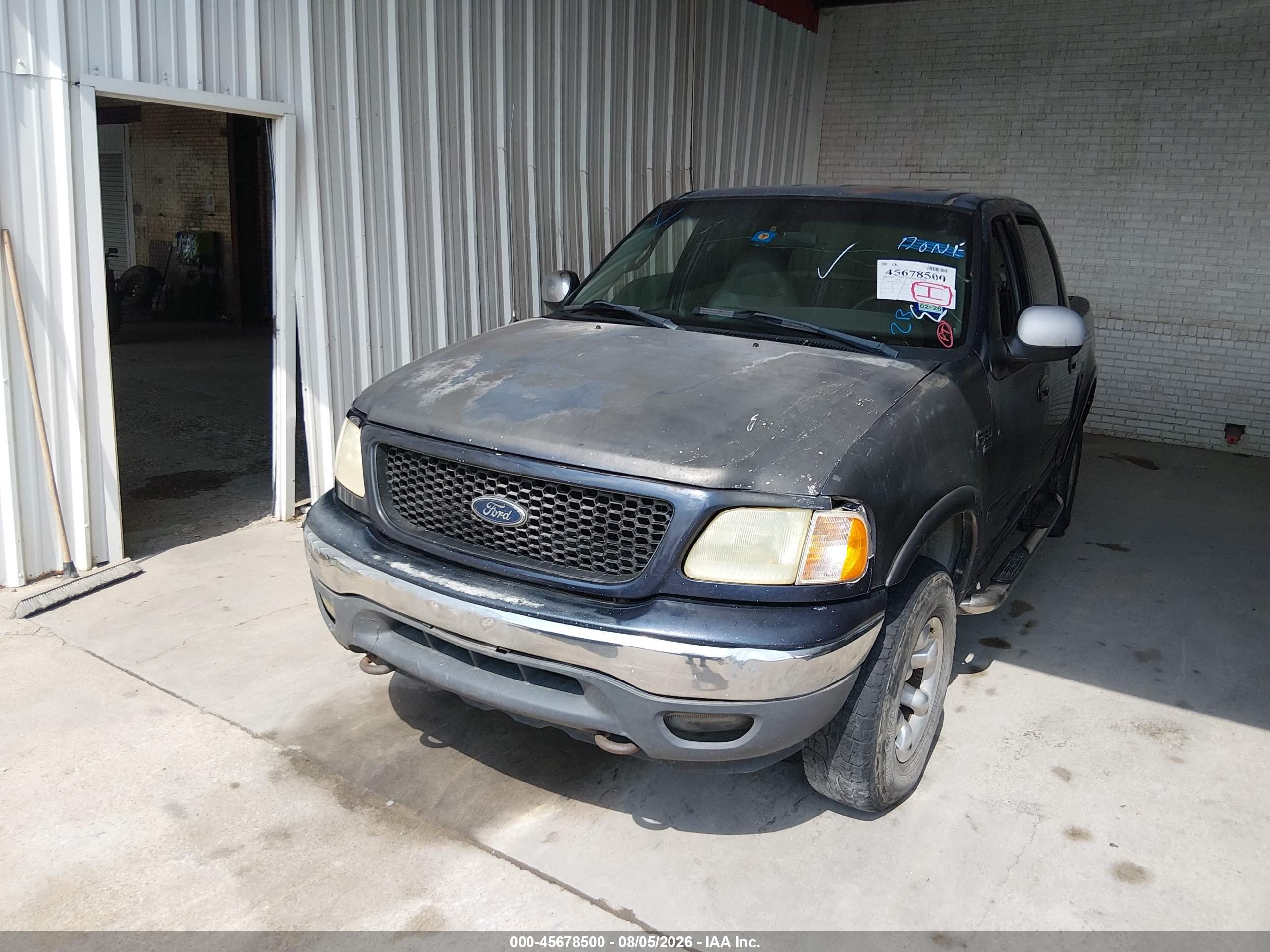 2001 Ford F-150 King Ranch Edition/lariat/xlt Blue vin: 1FTRW08L71KE32918