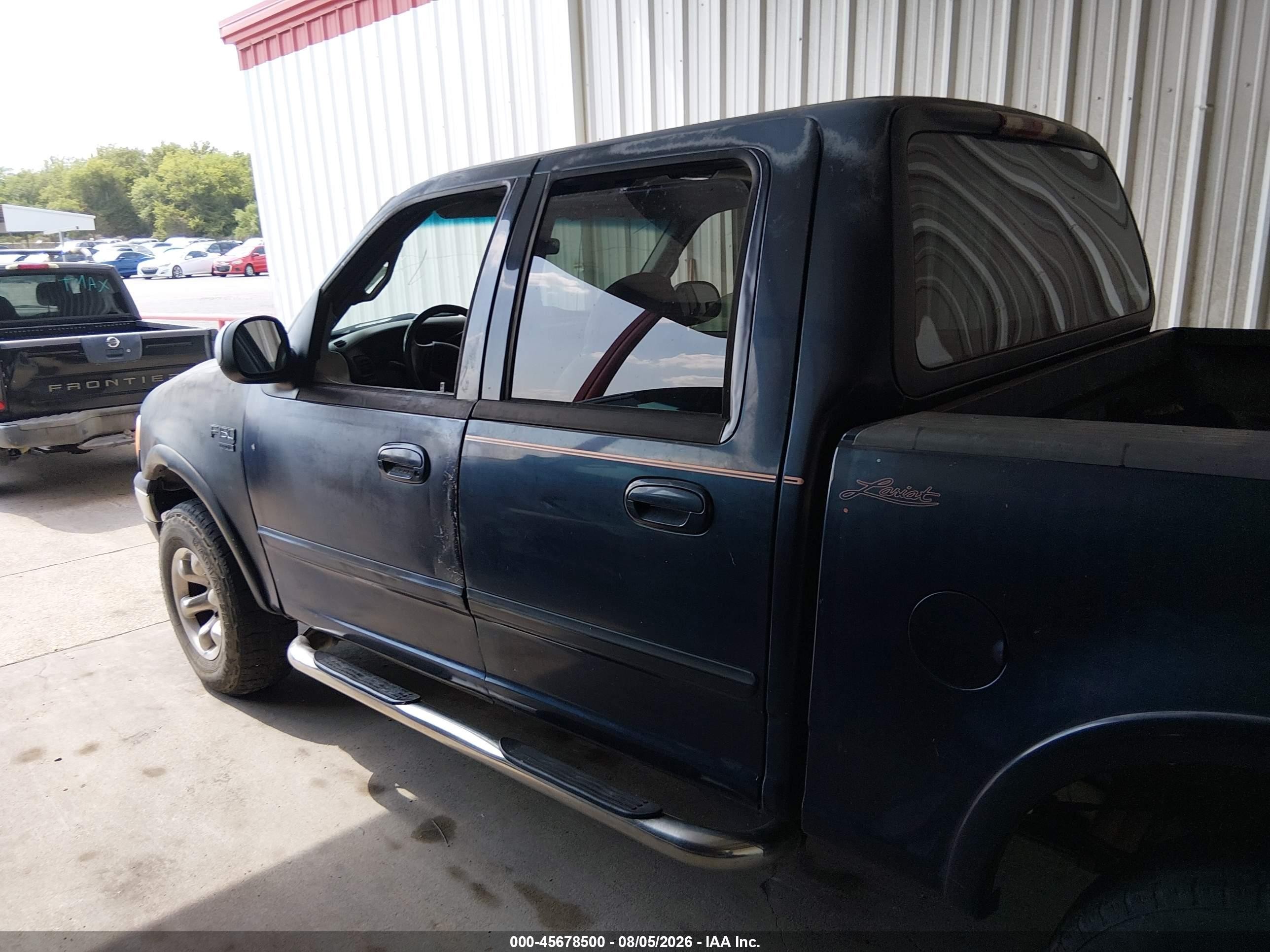 2001 Ford F-150 King Ranch Edition/lariat/xlt Blue vin: 1FTRW08L71KE32918