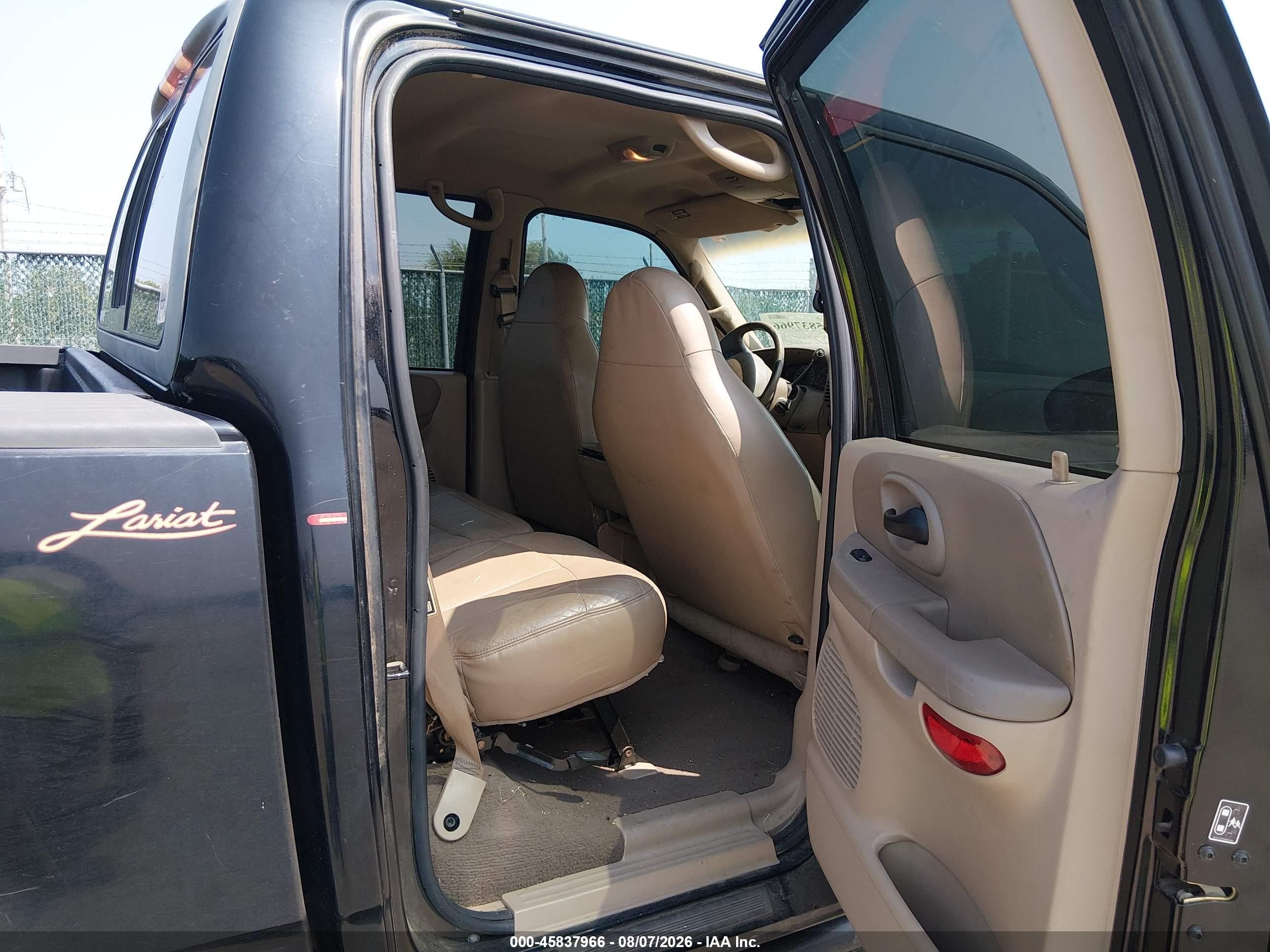 2001 Ford F-150 King Ranch Edition/lariat/xlt Black vin: 1FTRW08L71KE34359